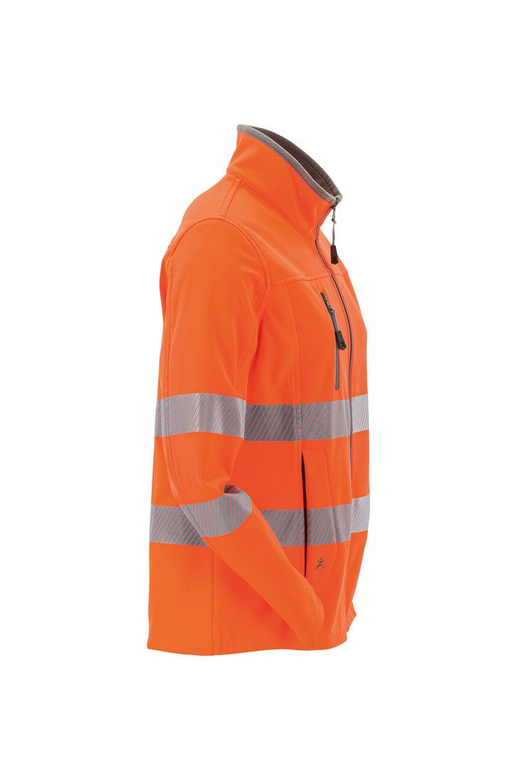 Planam Softshelljacke PLANAM Damen Pure Softshelljacke NORIT-WARNSCHUTZ Orange