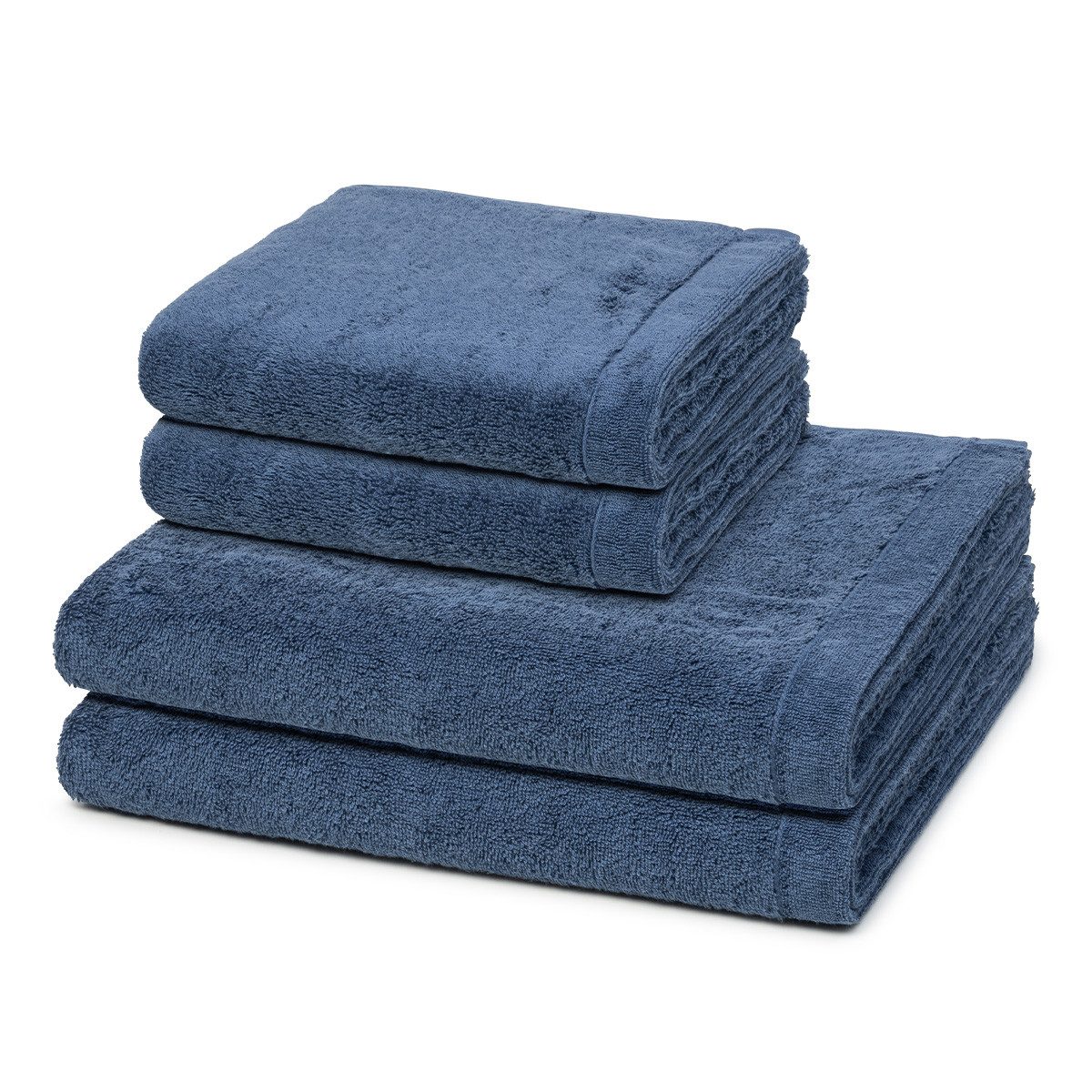 Cawö Handtuch Set Lifestyle, Walkfrottee (Spar-Set, 4-St), 2 X Handtuch 2 X Duschtuch im Set - Baumwolle - Saugstark