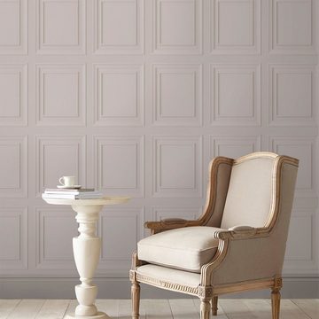 LAURA ASHLEY Vliestapete Laura Ashley Redbrook Wood Panel Dove Grey Vliestapete, 3D-Optik, (1 St), Laura Ashley Redbrook Wood Panel Dove Grey Vliestapete