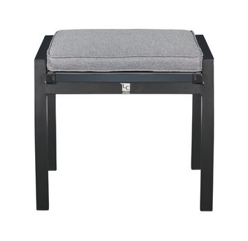 LC Garden Gartenlounge-Hocker LC Garden Sondrino Hocker Aluminium/Textilene (1)