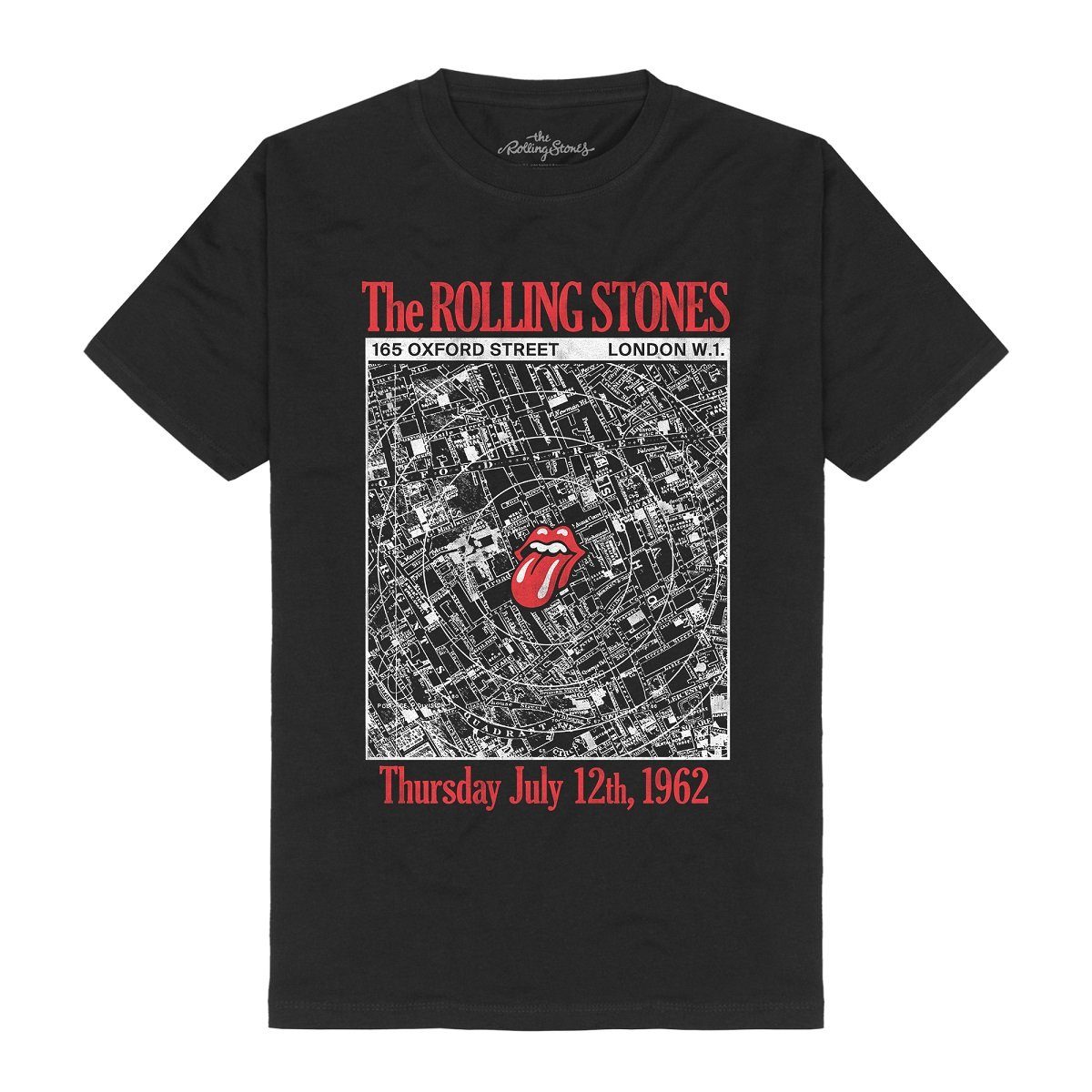 Map Marquee Rolling T-Shirt Anniversary Club Stones The