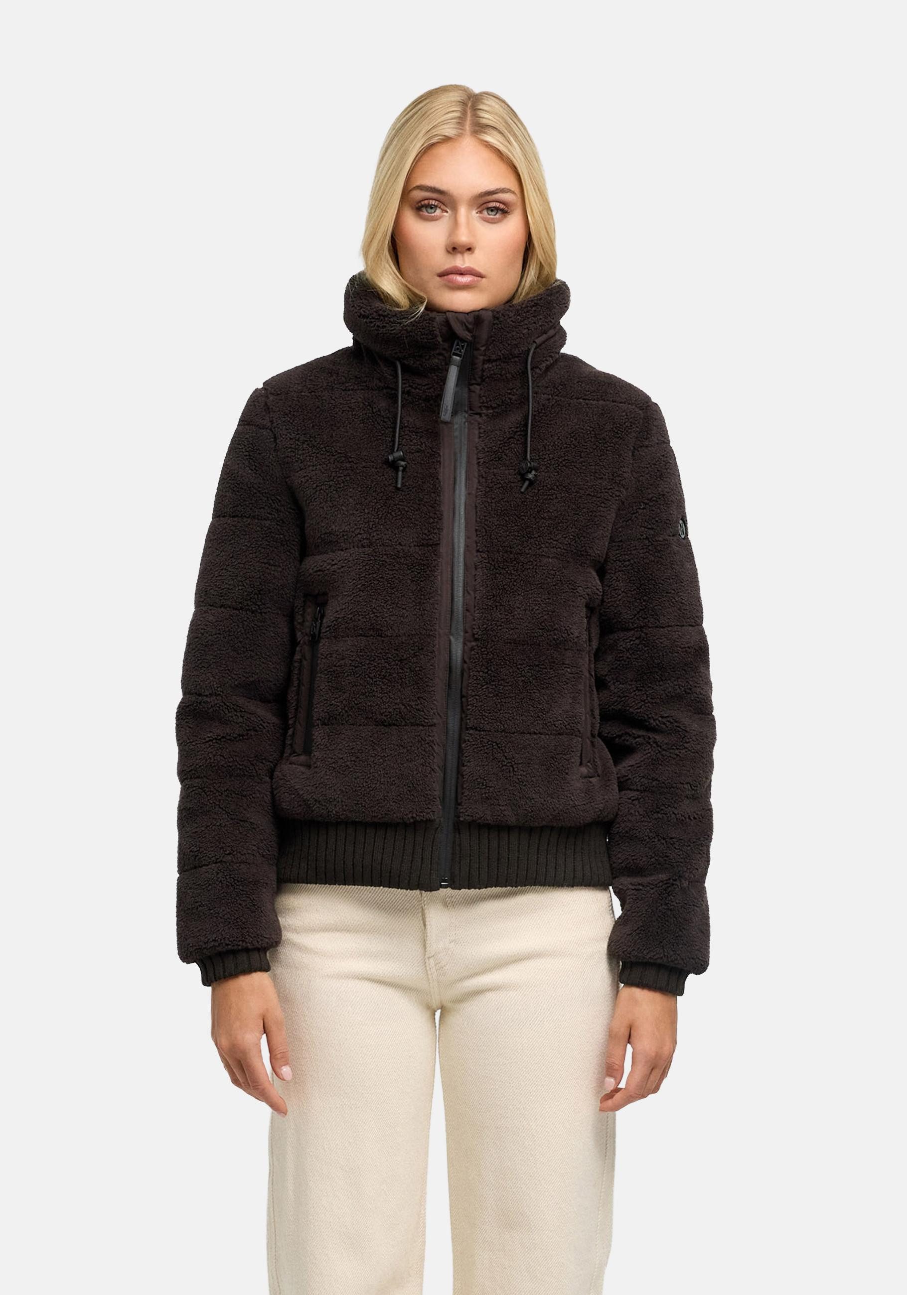 Navahoo Plüschjacke Schneepuder 14 warme Damen Teddyjacke für den Winter