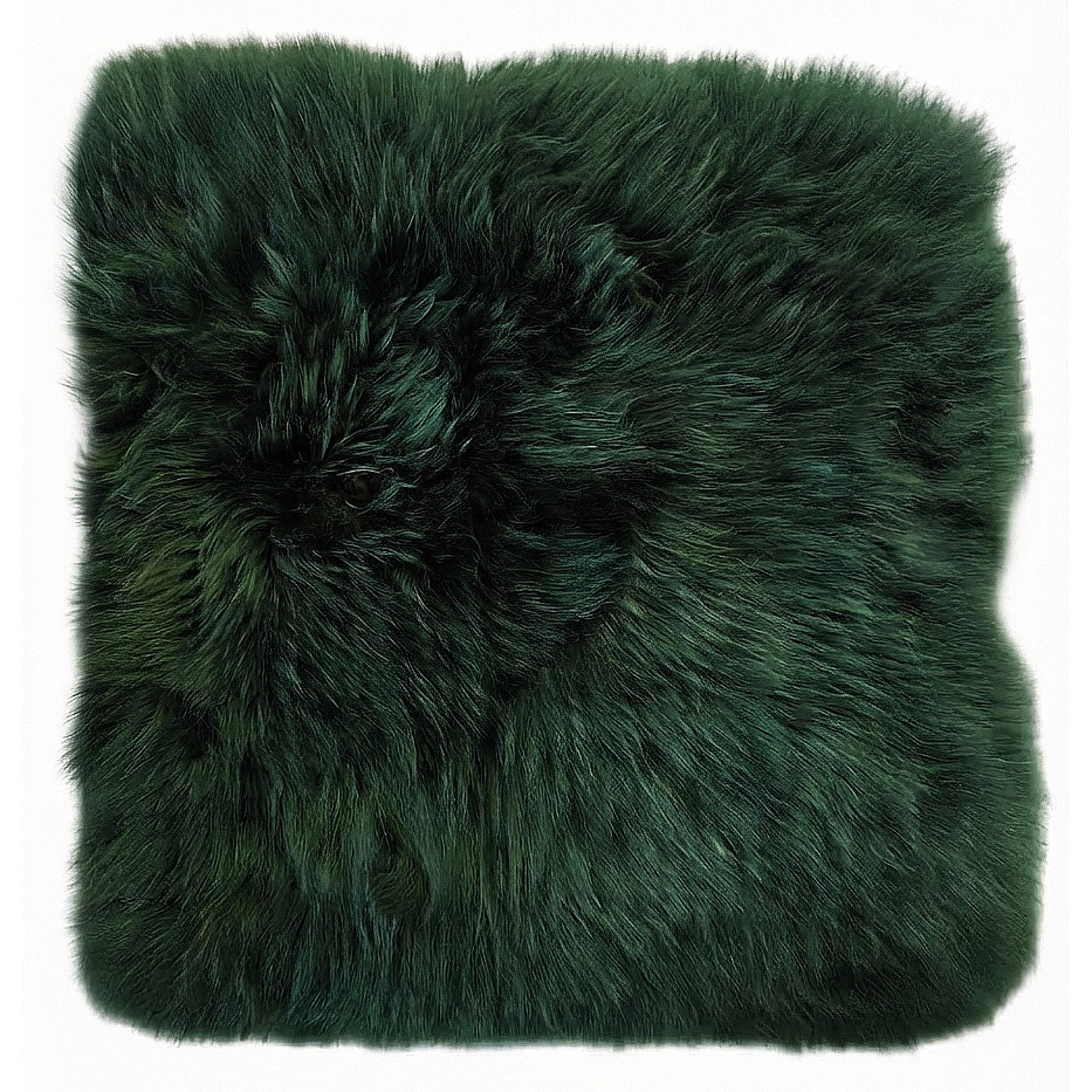 Macosa Home Sitzkissen Dekofell eckig vers. Farben 35 cm echtes Lammfell, modern Sitzplaid Sitzkissen Dekofell Tischdeko