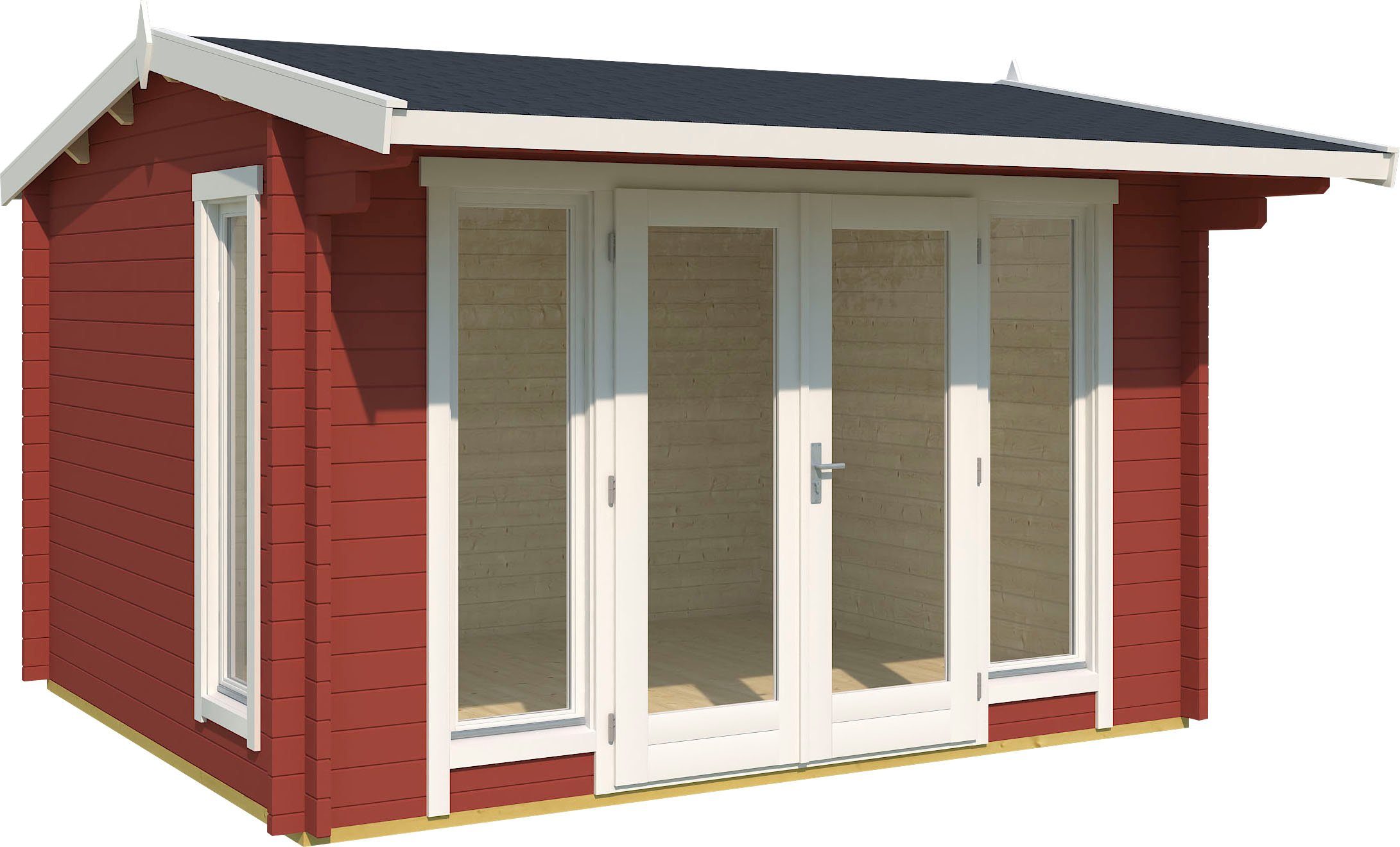 LASITA MAJA Gartenhaus JUBILEE, BxT: 370x320 cm, (Set, inkl. Fussbodenbretter zum verlegen)