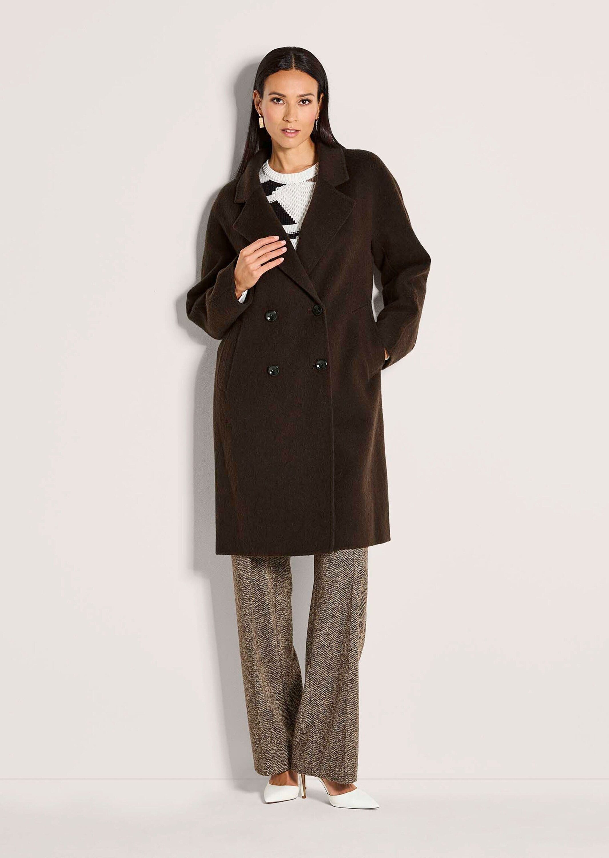 MADELEINE Kurzmantel Eleganter Mantel in Trendfarbe Zweireihig mit Reverskr günstig online kaufen