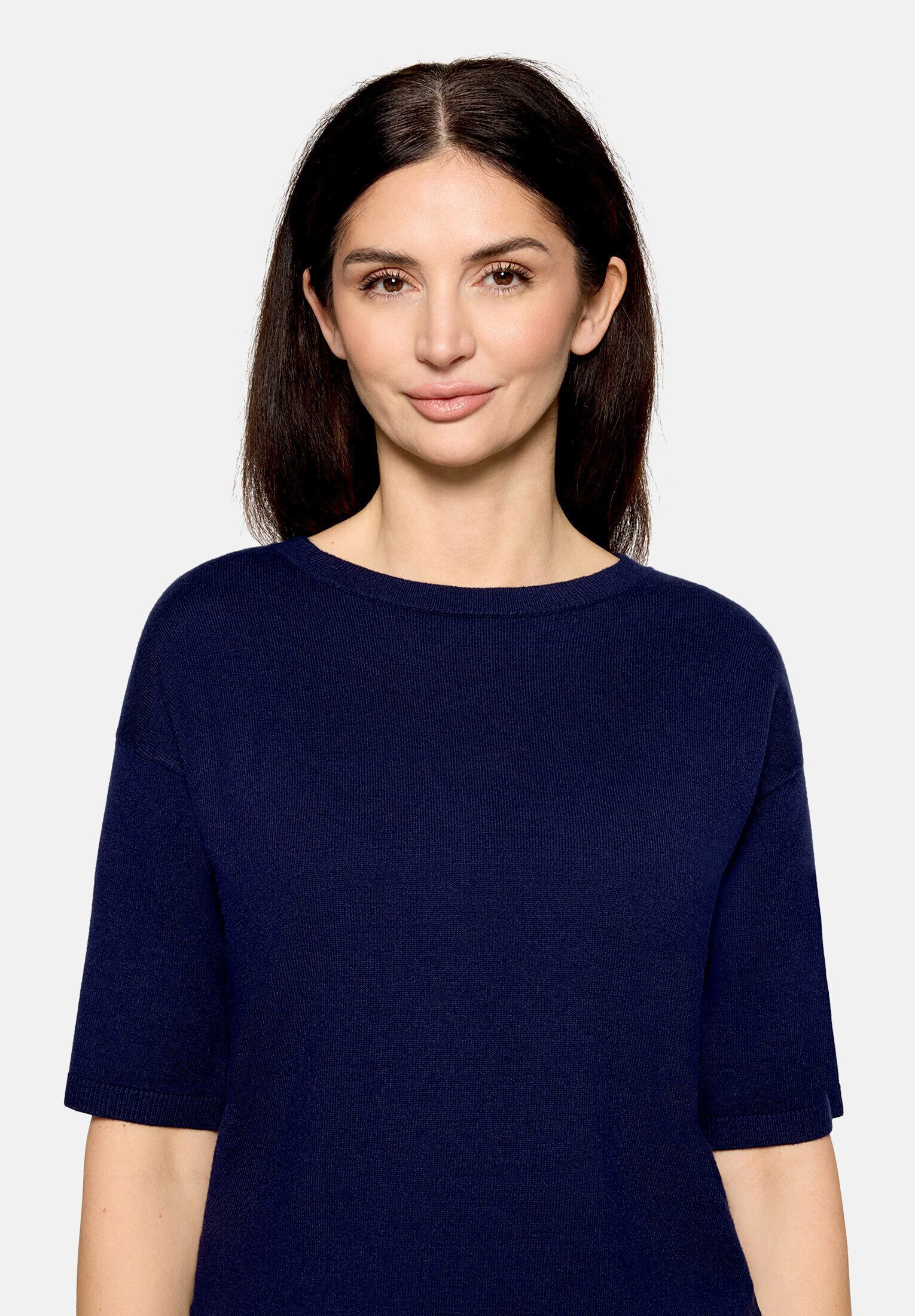 Cartoon Kurzarmshirt Damen mit Rundhalsausschnitt (1-tlg)