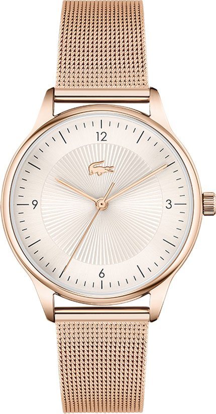 Lacoste Quarzuhr LACOSTE CLUB, 2001170, Edelstahlgehäuse, roségoldfb.  IP-besch., Ø ca. 34 mm