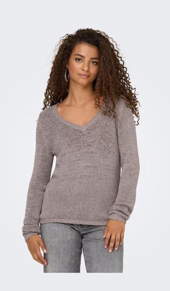 ONLY V-Ausschnitt-Pullover ONLGEENA L/S V-NECK KNT NOOS