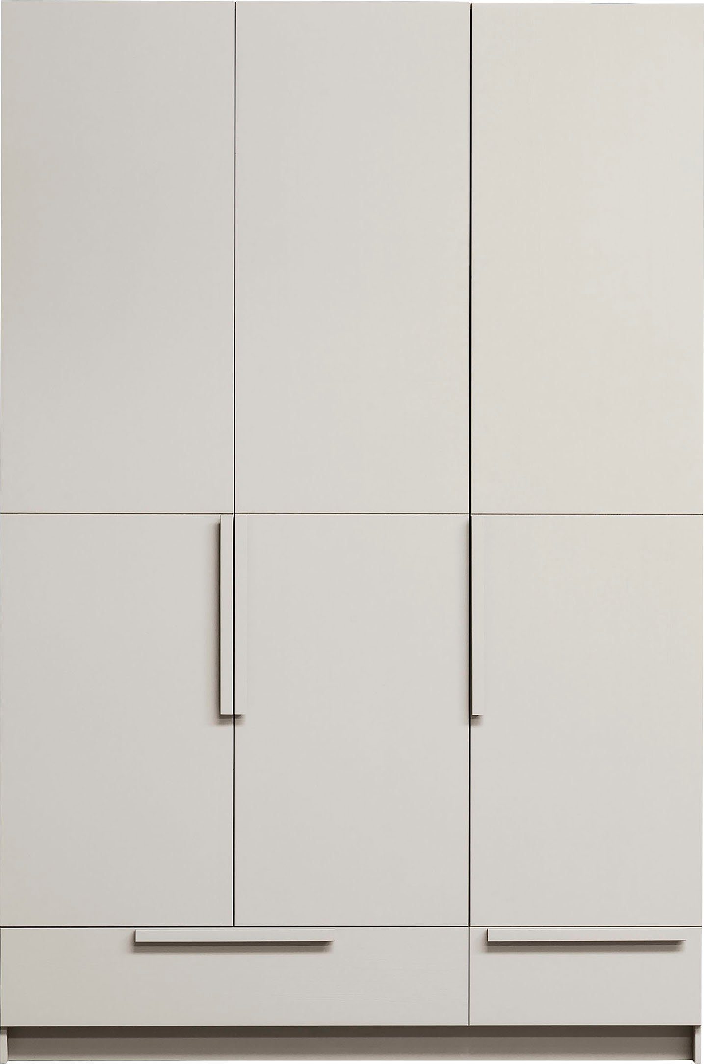 WOOOD Kleiderschrank Pure - 3 Drs Hang/Legkast - Splitdeur Grenen Dust