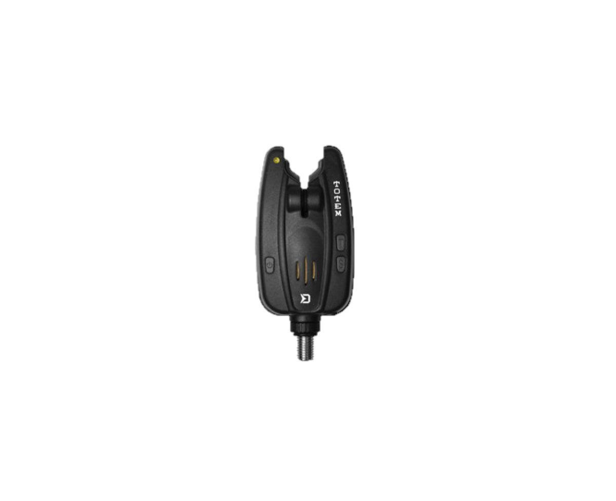 Delphin.sk elektronischer Bissanzeiger Totem Funkbissanzeiger Sets Bissanzeiger Receiver+Koffer Karpfenangeln, (Spar-Set), Gummibeschichtung im Kontaktbereich der Rute