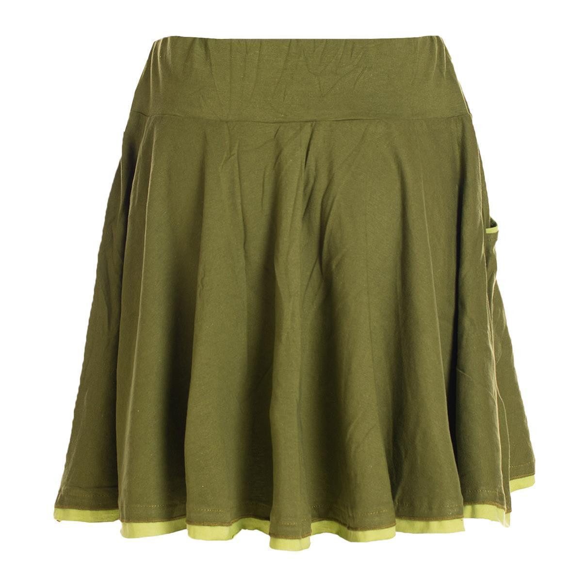 Vishes Minirock Zweifarbiger kurzer Damen-Rock Mini-Rock günstig online kaufen
