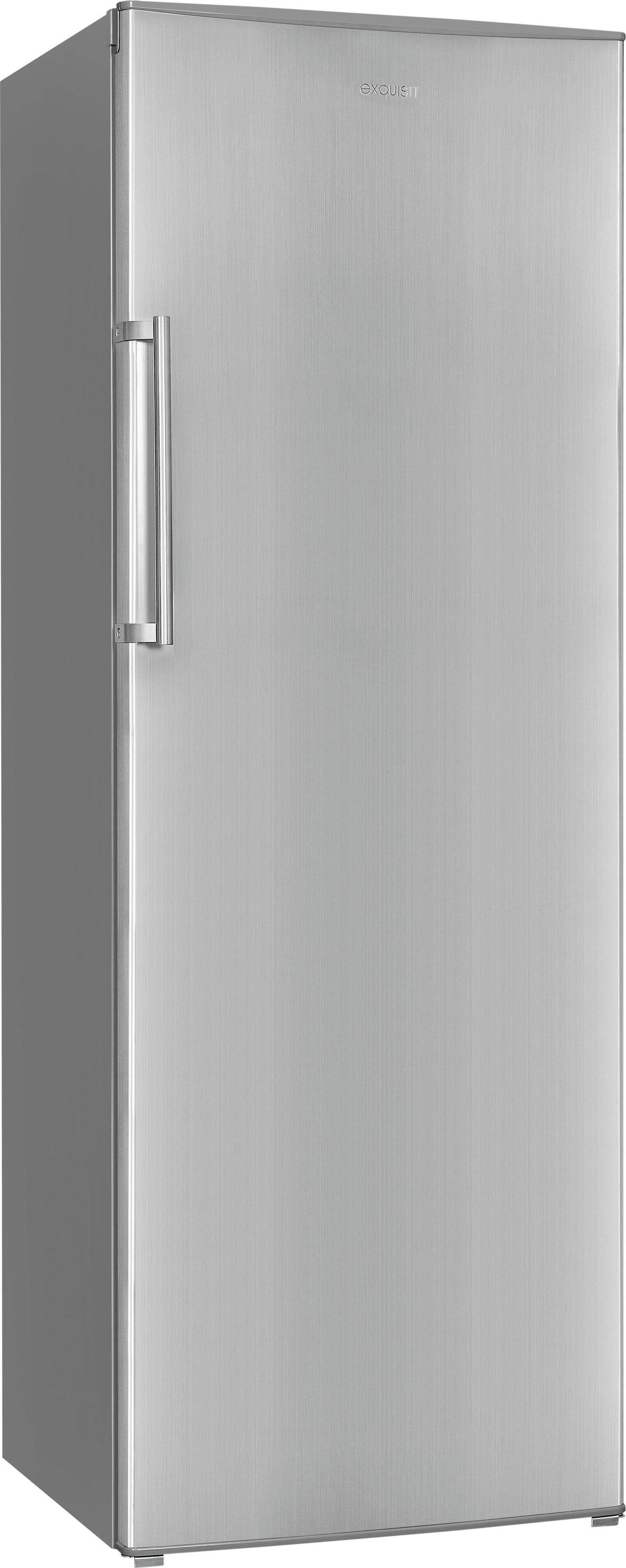 exquisit Gefrierschrank GS280-HE-040D, 171 cm hoch, 60 cm breit, 4*-Gefrierschrank No Frost mit LED-Anzeige & praktischem Griff