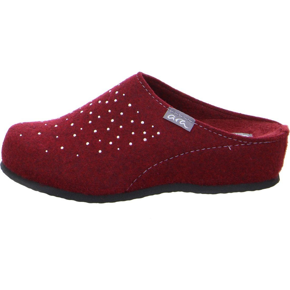 - Hausschuh Ara 049739 Damen Hausschuh Ara Comfy rot Filz Schuhe,