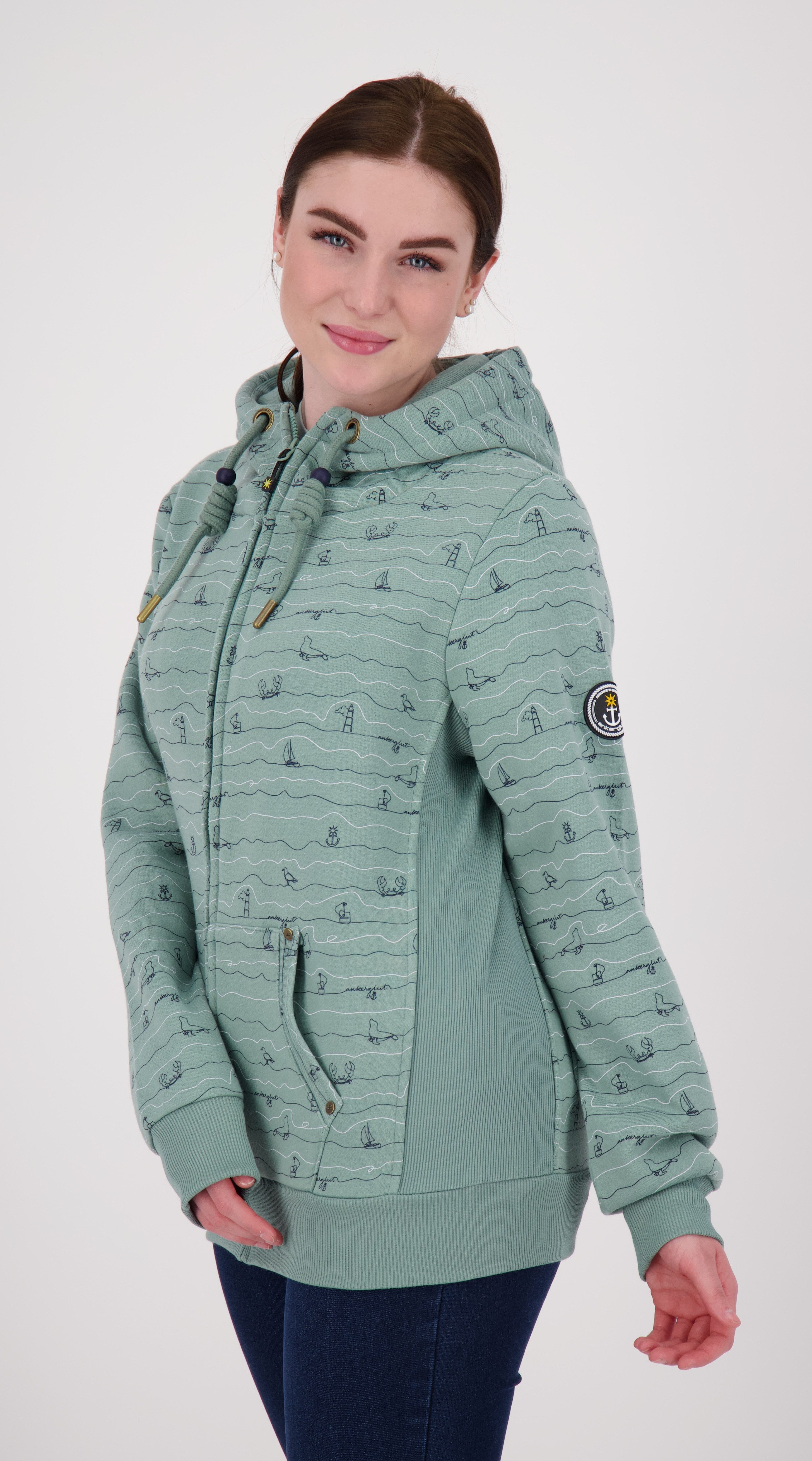 ankerglut Kapuzensweatshirt "ANKERGLUTWELLE", Auch in Großen Größen erhältl günstig online kaufen