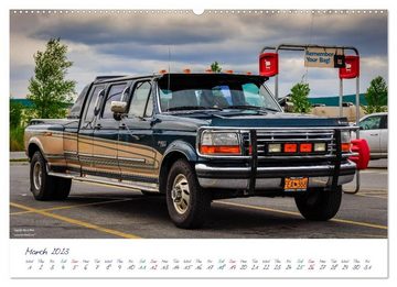 CALVENDO Wandkalender US Cars & Trucks in Alaska / UK-Version (Premium-Calendar 2023 DIN A2 Landscape)