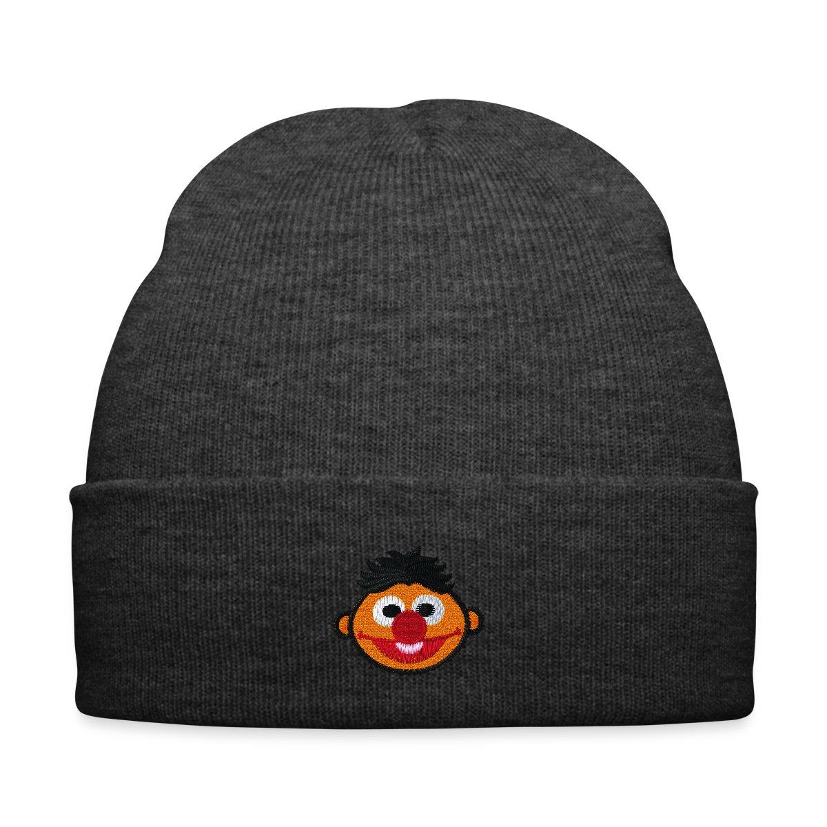 Beanie Sesamstraße Ernie Als Stickmotiv Bestickte Wintermütze