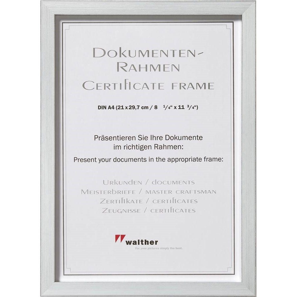 Walther Bilderrahmen Construction Kunststoff - Wechselrahmen - silber