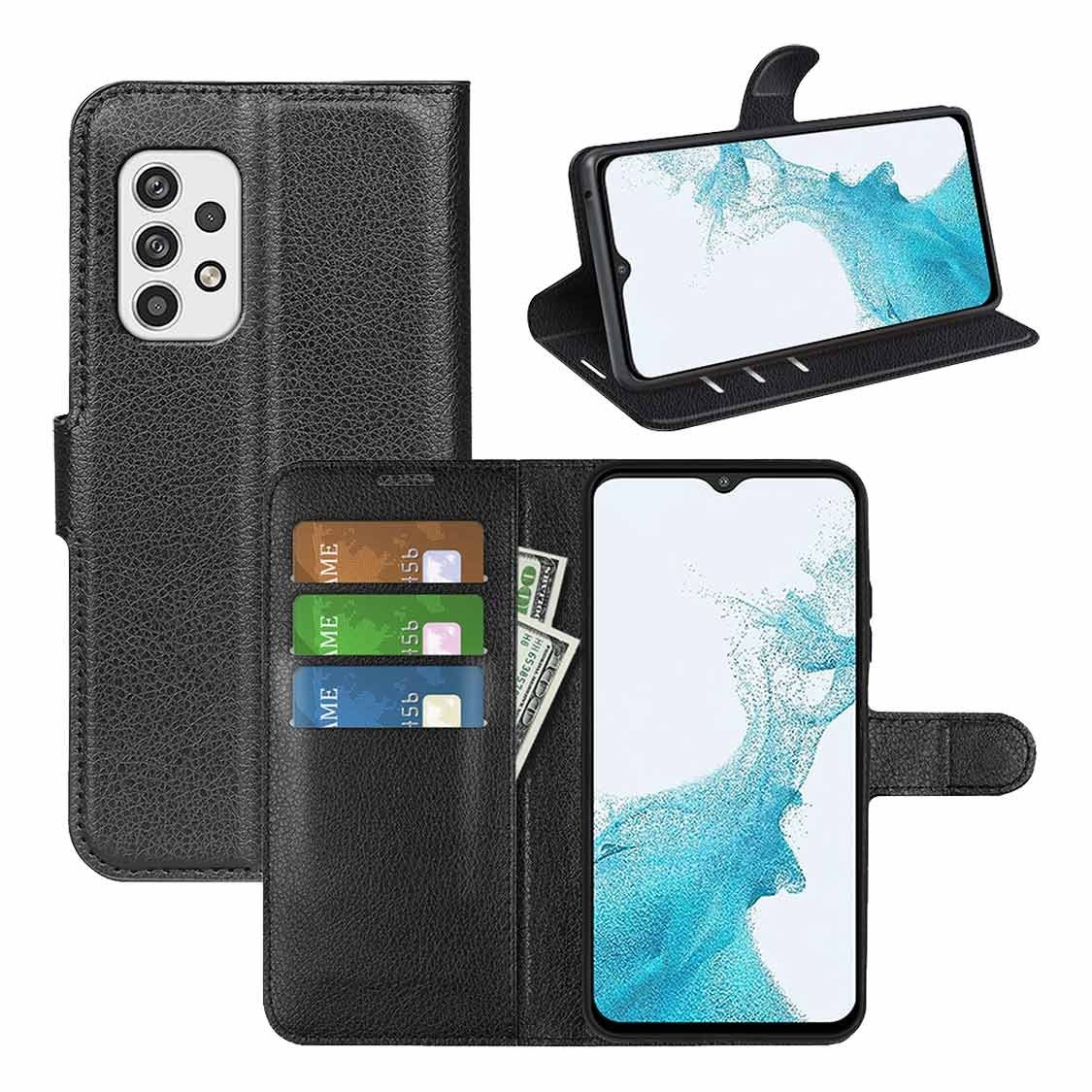Wigento Handyhülle Für Samsung Galaxy A23 5G Handy Tasche Wallet Premium Schutz Hülle Case Cover Etuis Neu Zubehör