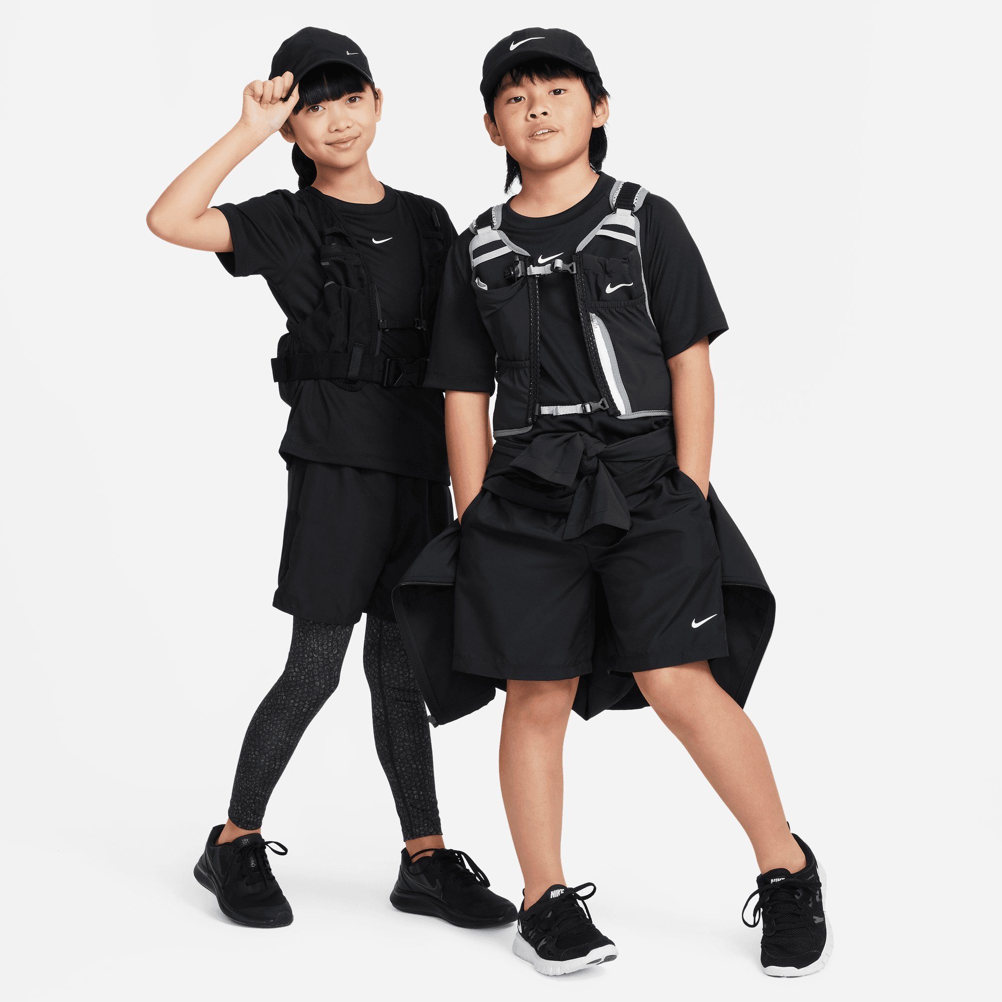 MULTI+ TOP Nike Trainingsshirt BLACK/WHITE BIG TRAINING KIDS' DRI-FIT (BOYS)
