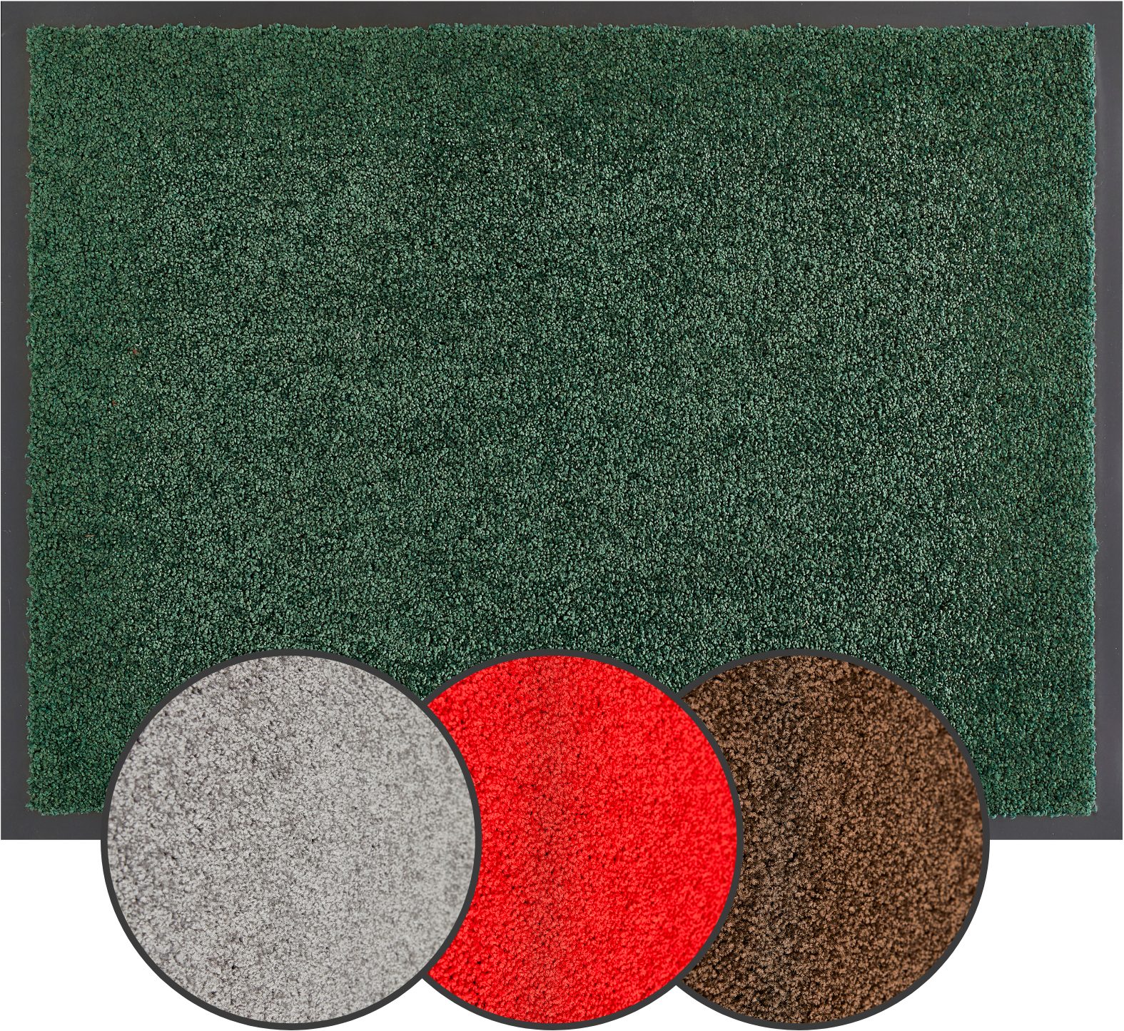 OTTO home Fußmatte Emil, Made in Netherlands, rechteckig, Höhe: 6 mm, Schmutzfangmatte, Uni Farben, rutschhemmend, waschbar (Handwäsche)