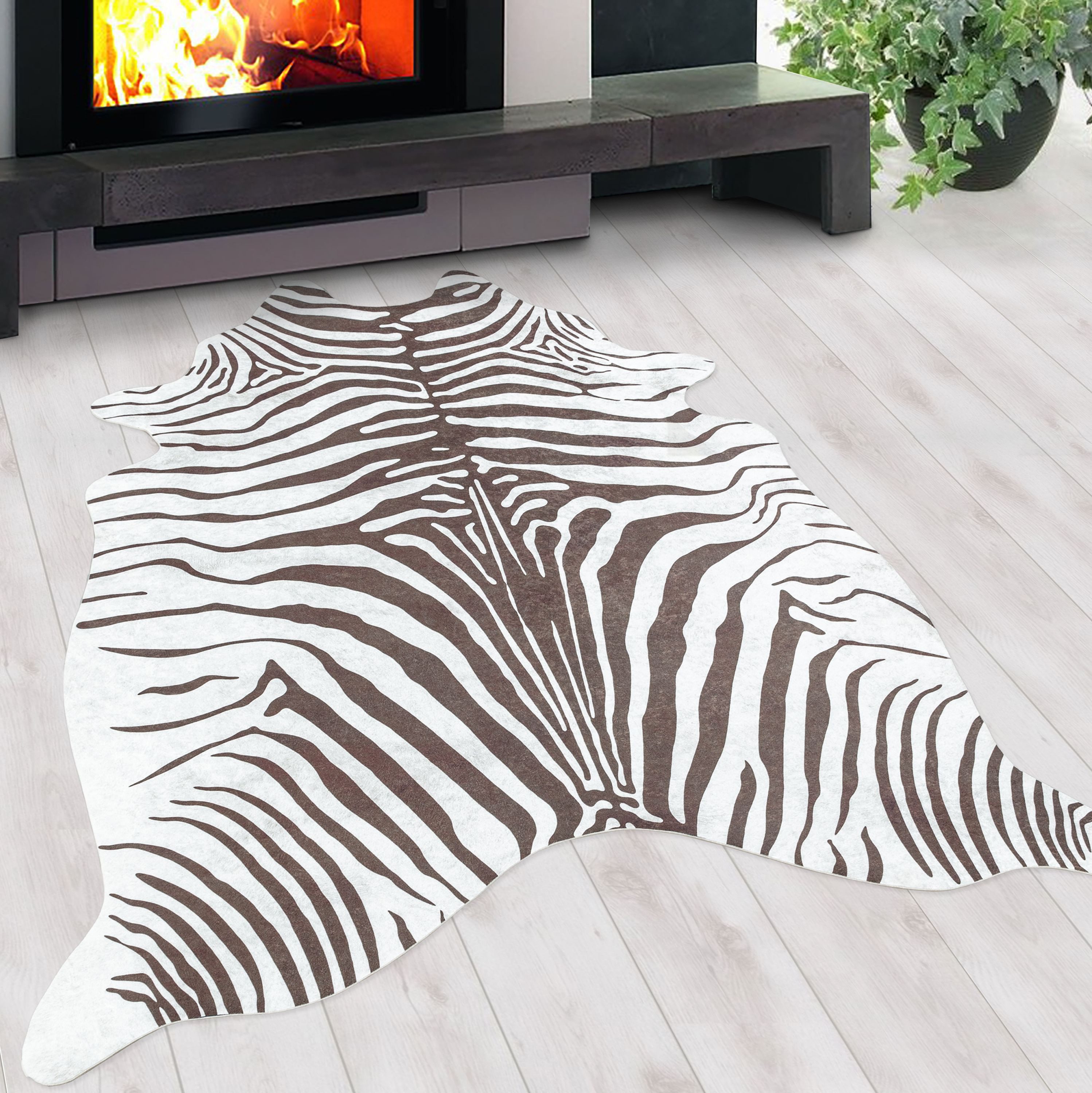 Teppium Teppich Tigerfell imitat, Rund, Höhe: günstig online kaufen