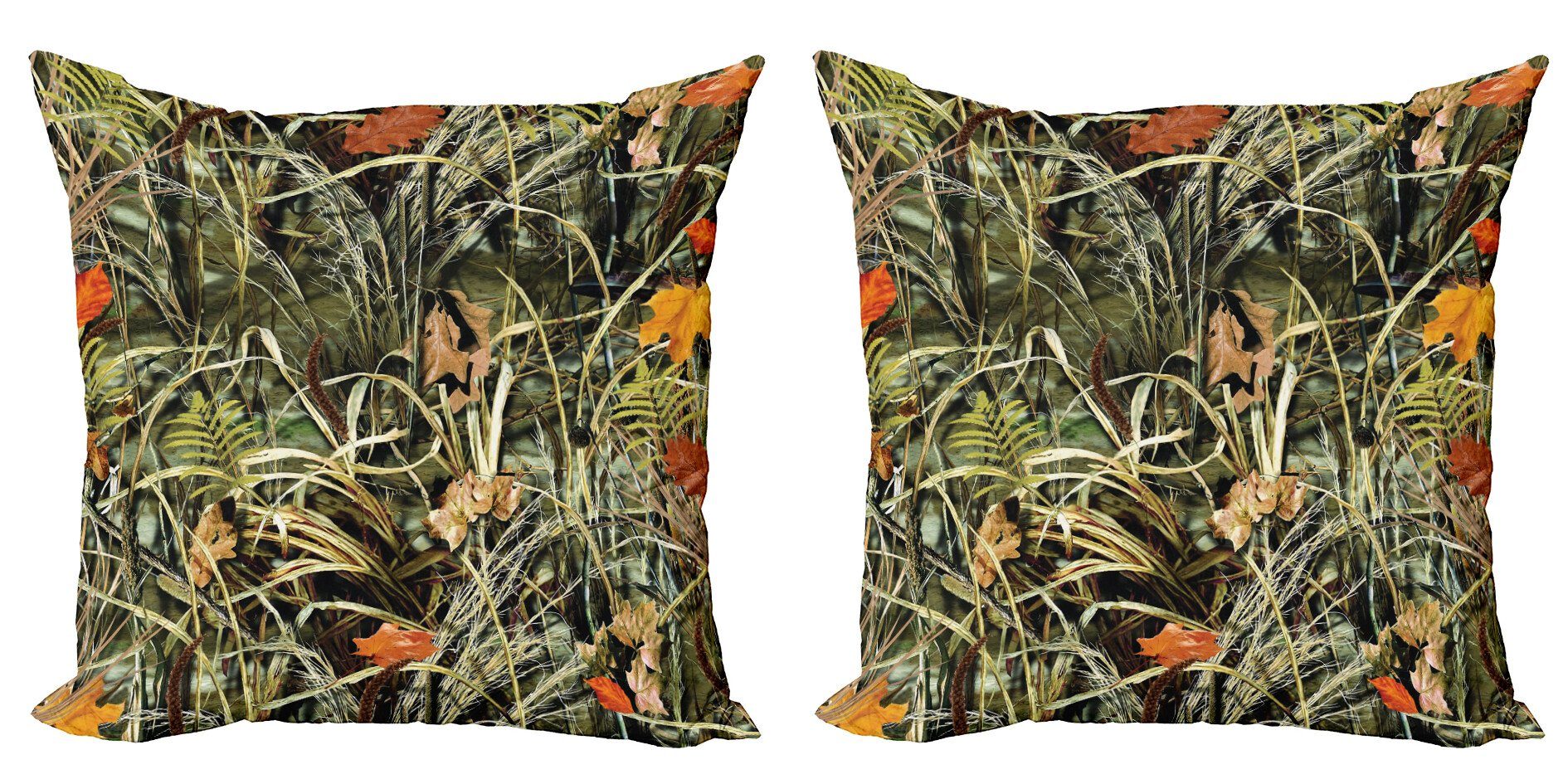 Kissenbezüge Modern Accent Doppelseitiger Digitaldruck, Abakuhaus (2 Stück), Botanisch Close up Blätter Kräuter