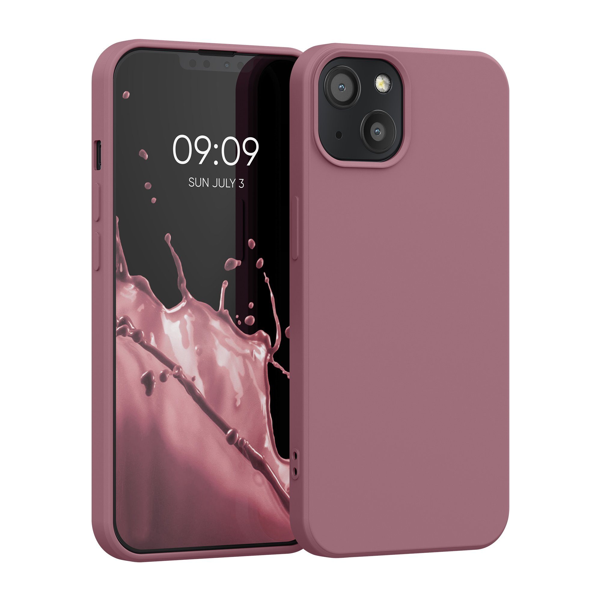 kwmobile Handyhülle Slim Case für Apple iPhone 13, Hülle Silikon Handy - Handyhülle gummiert