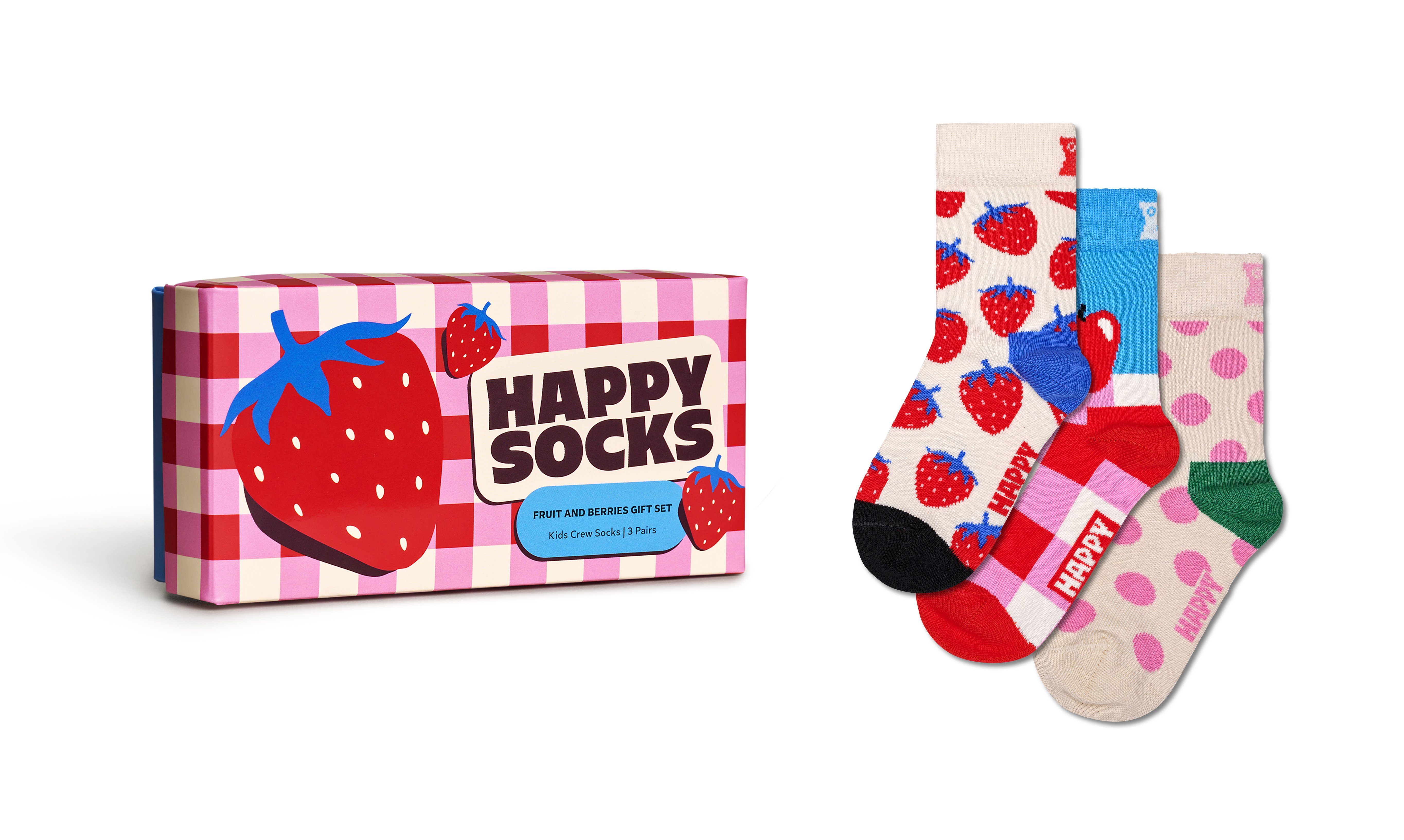 Happy Socks Socken (3-Paar) Fruit & Berry Gift Set Fruits And Berries