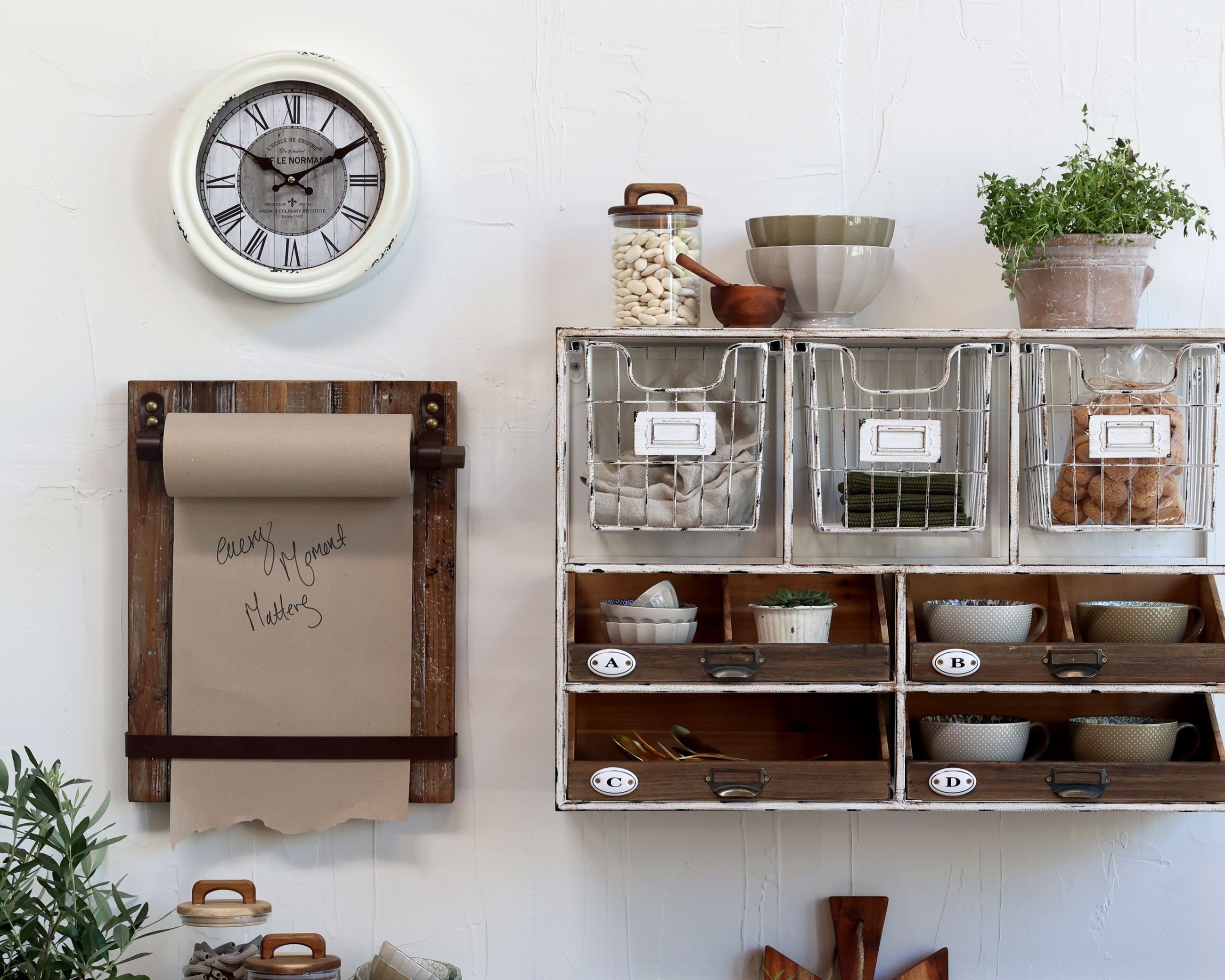 Chic Antique Memoboard Papierrollen Halter Notizzettelhalter günstig online kaufen