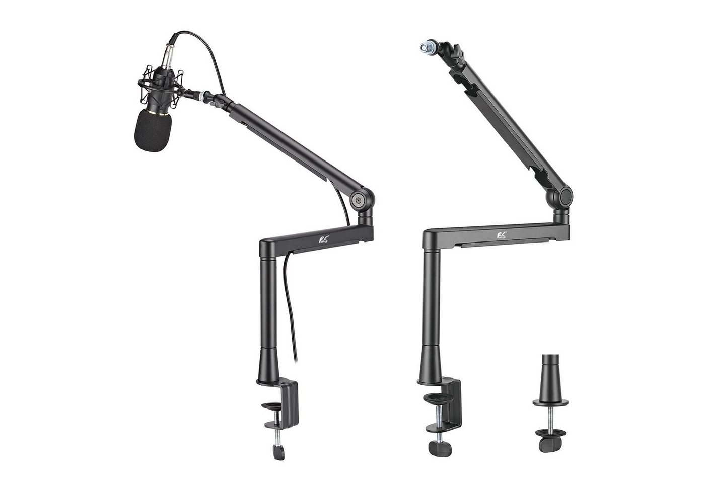 NanoRS Mikrofon-Halterung RS471, (1-tlg., Mikrofonständer Tischbefestiung max. 2kg)