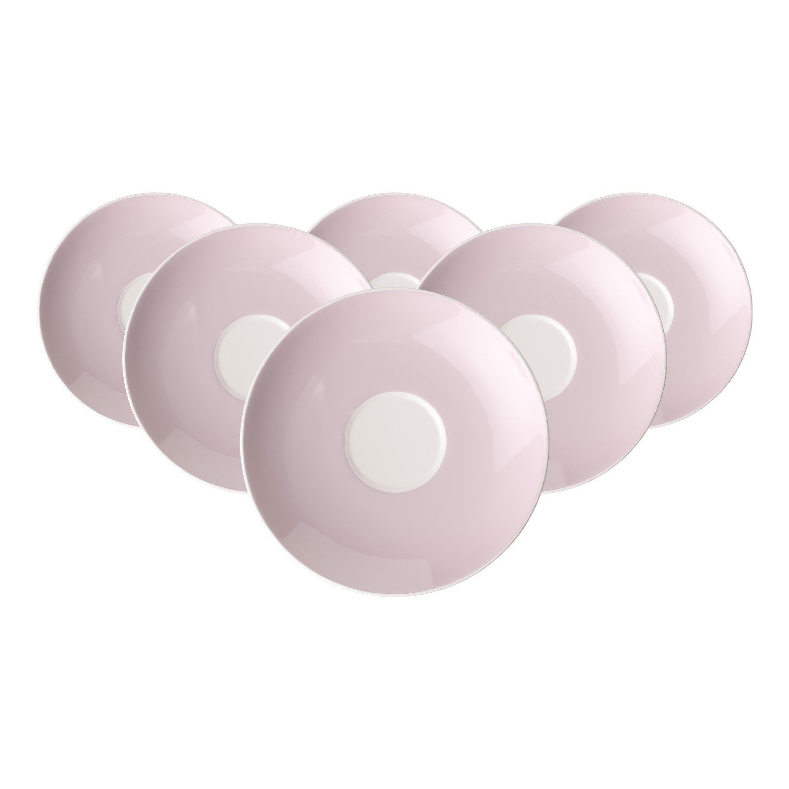 Villeroy & Boch Untertasse Rose Garden Espressountertassen ø 11,7 cm 6er Set, (6 St)