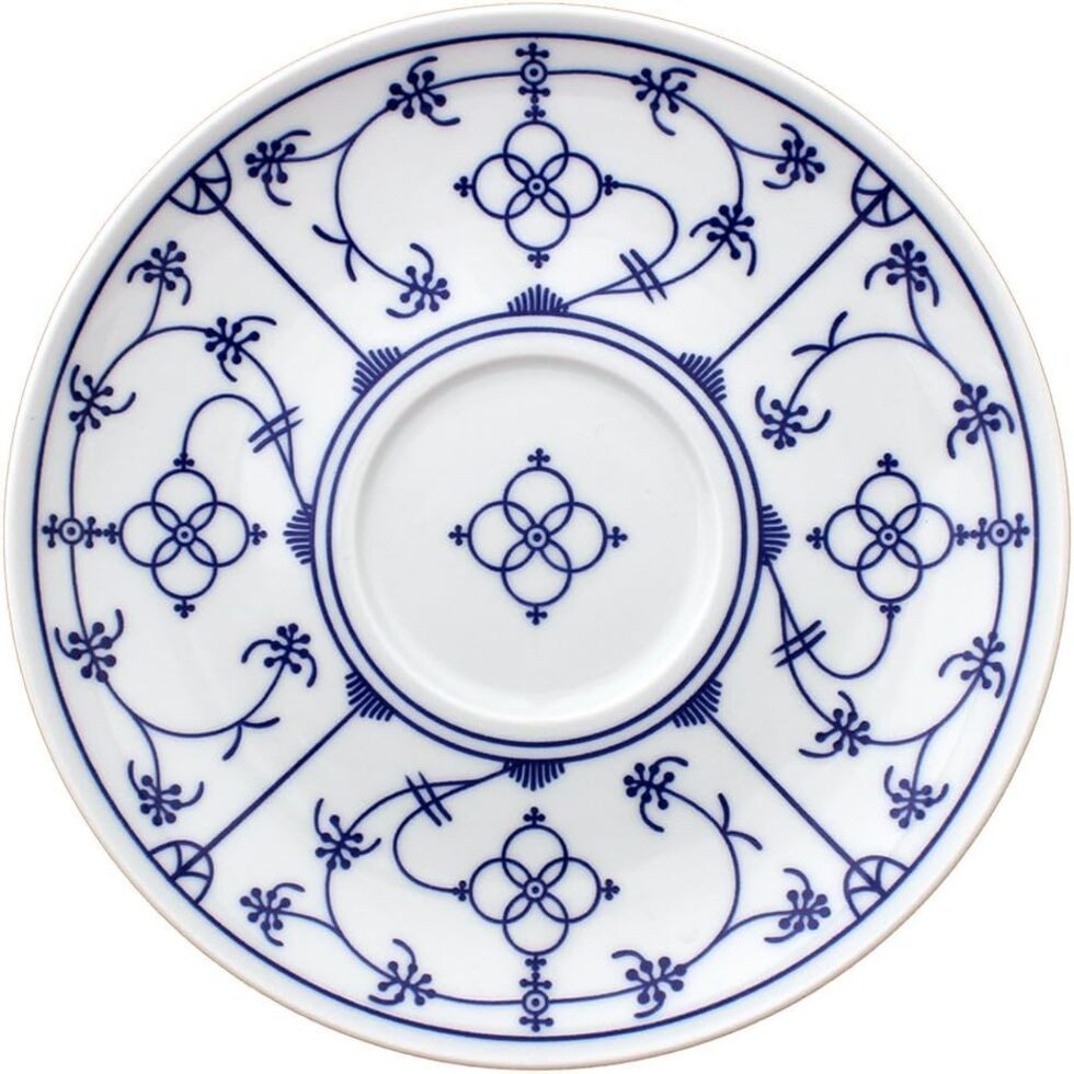 Eschenbach Suppenteller Indischblau Porzellan Suppenuntere 16cm, (1 St)