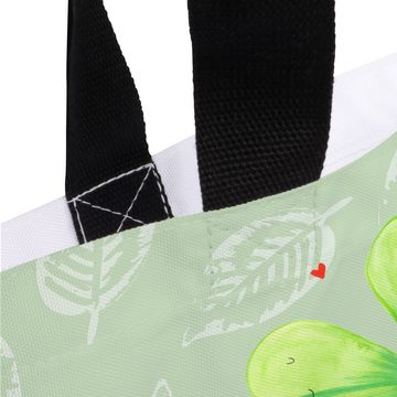 Mr. & Mrs. Panda Shopper Blume Kleeblatt - Blattgrün - Geschenk, Strandtasche, Tasche, Glück, (1-tlg), Modisches Design
