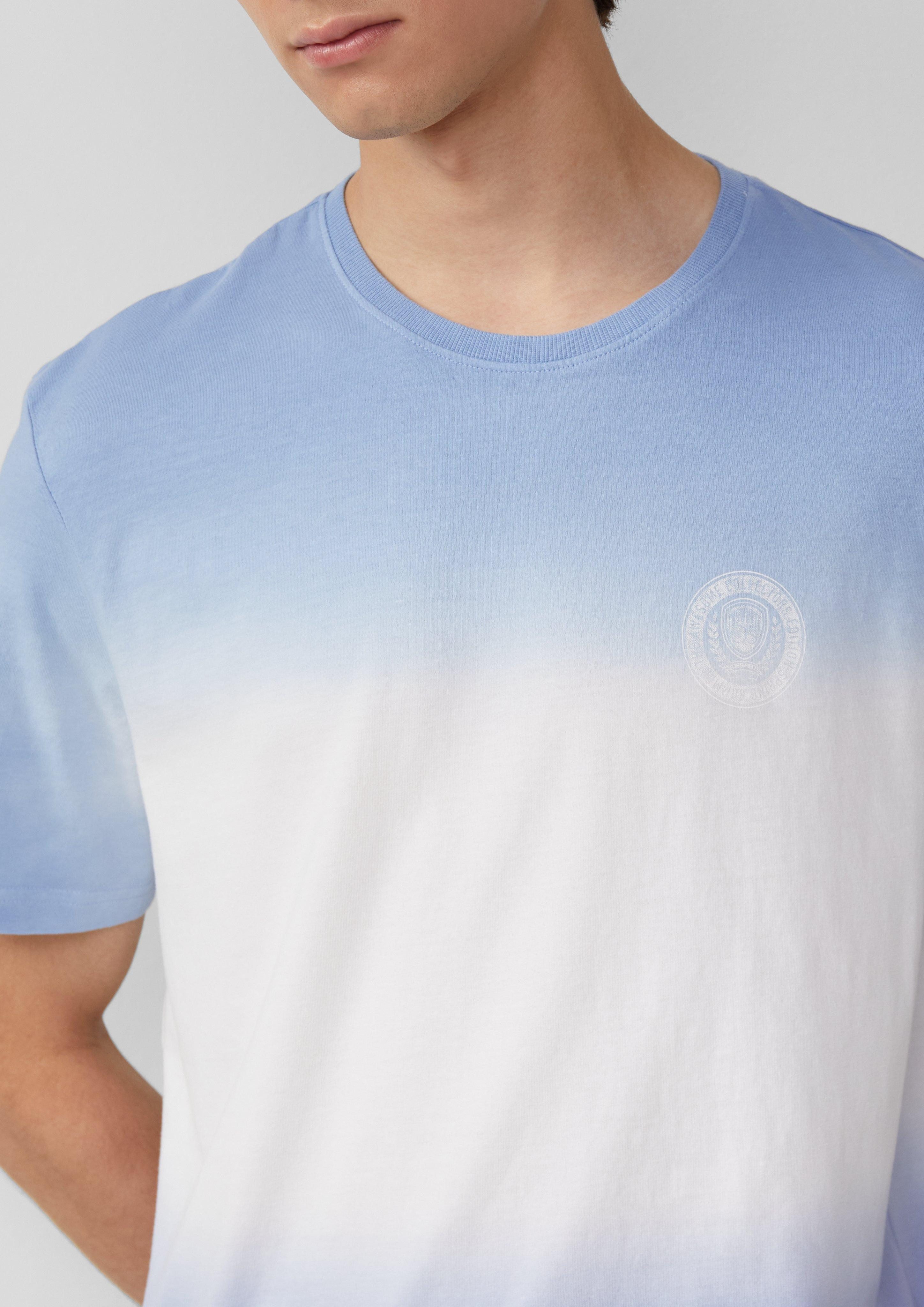 QS Kurzarmshirt T-Shirt mit Farbverlauf und günstig online kaufen