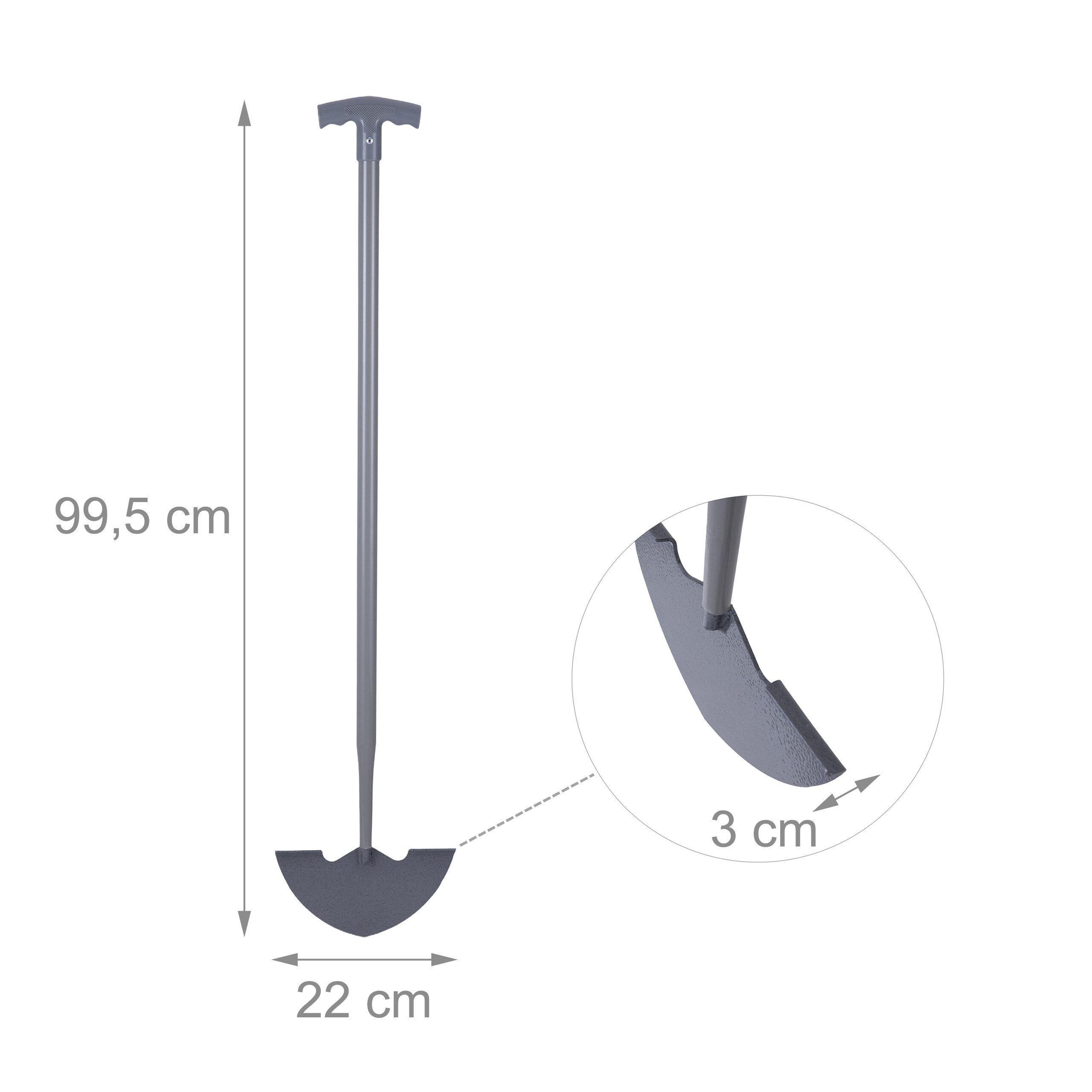relaxdays Kantenstecher Rasenkantenstecher, 99.5 cm Gesamtlänge, (1-tlg) – Bild 4 von 5