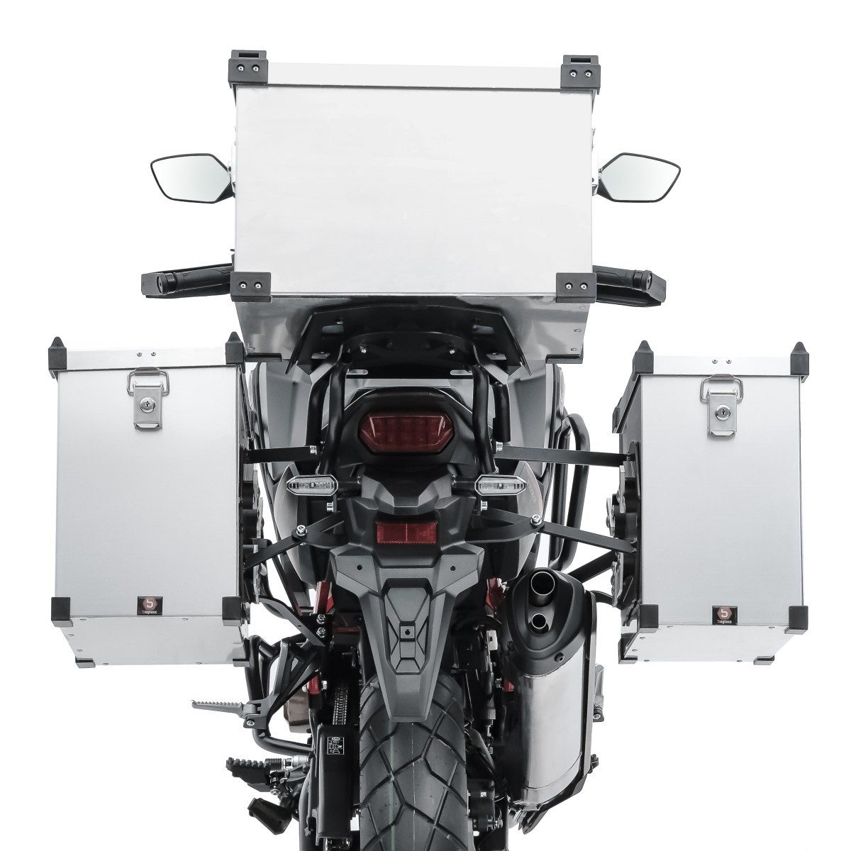 Bagtecs Kofferset Set Alukoffer # Namib 35-40l + Topcase 45l + Innentaschen + Anbaukit