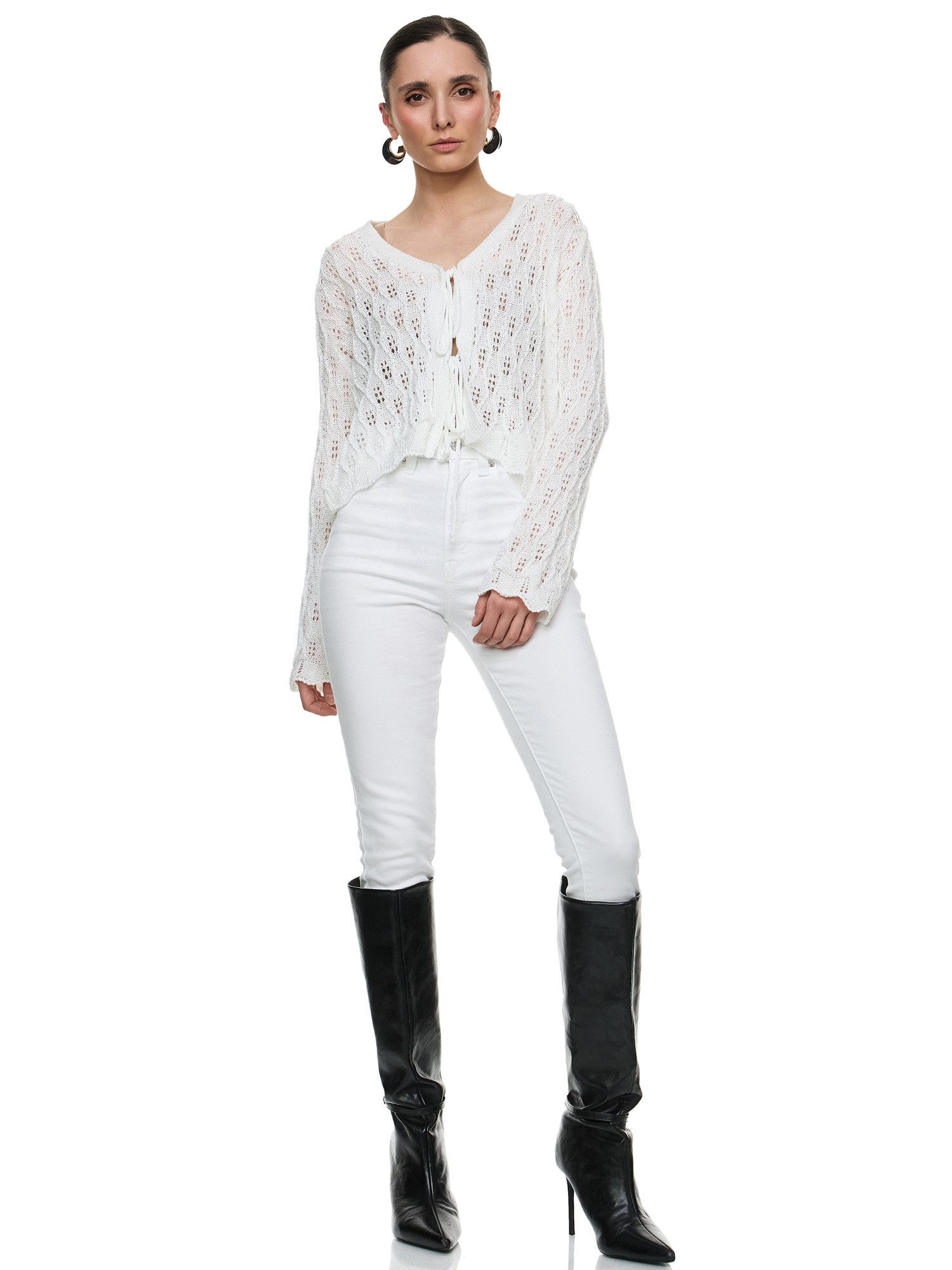Worldclassca Strickjacke Worldclassca Strickjacke mit Schleife günstig online kaufen