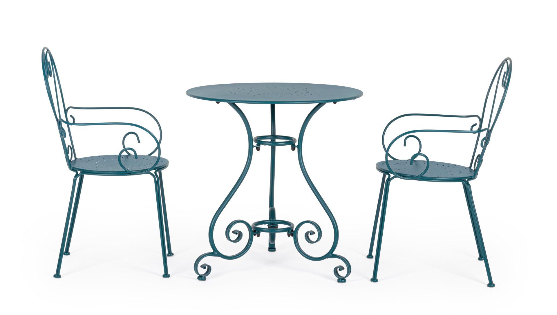 Bizzotto Gartenstuhl Etienne 4er-Set aus Metall, günstig online kaufen