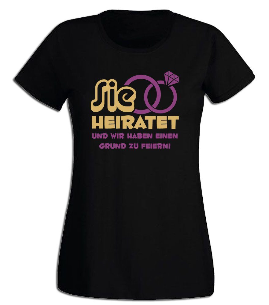 G-graphics T-Shirt zum Junggesellinnen-Abschied - Sie günstig online kaufen