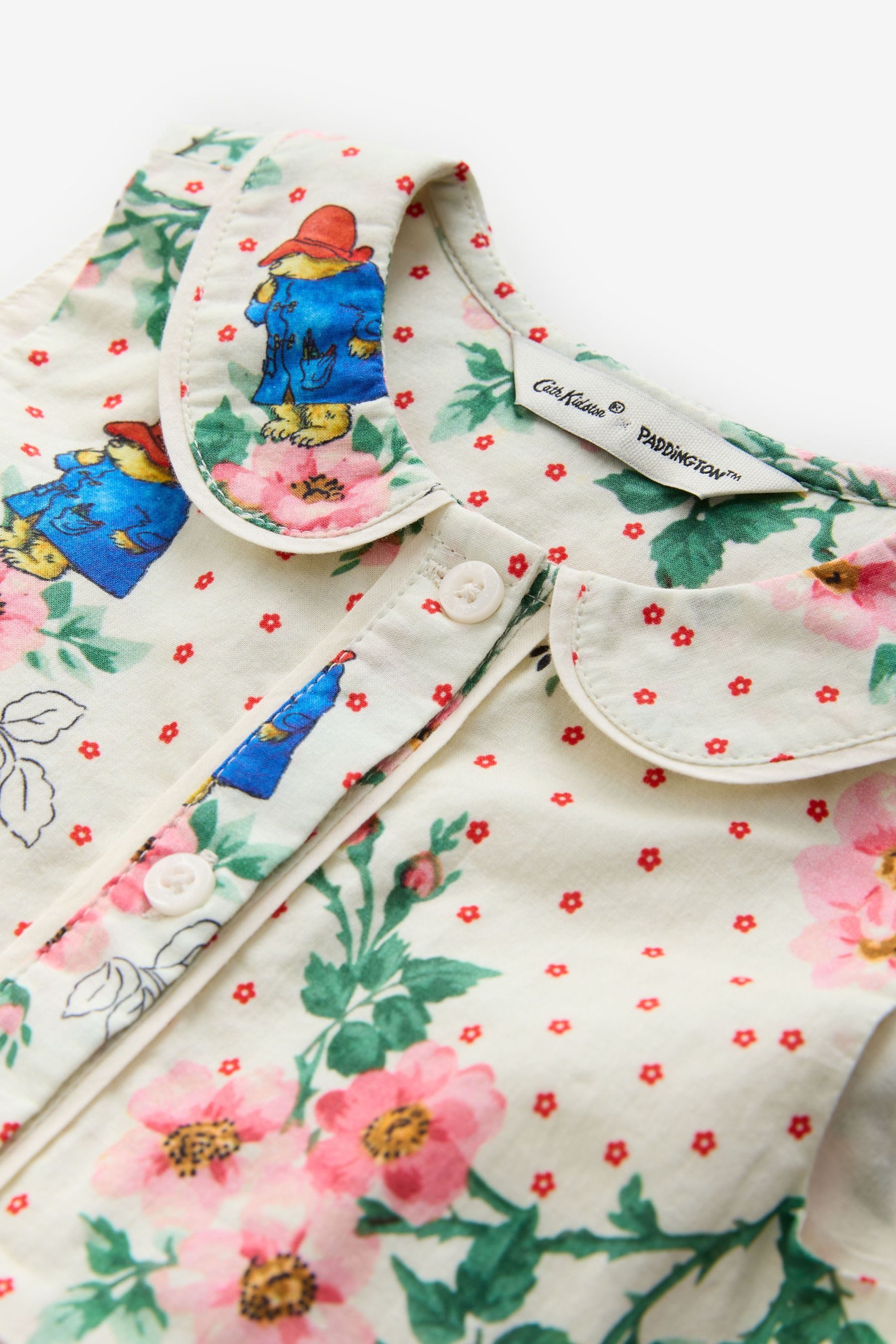 Next Partykleid Kleid aus Baumwolle mit Kragen, Paddington (1-tlg)
