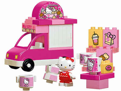 BIG Spielbausteine »BIG-Bloxx Hello Kitty Eiswagen«, (26 St)