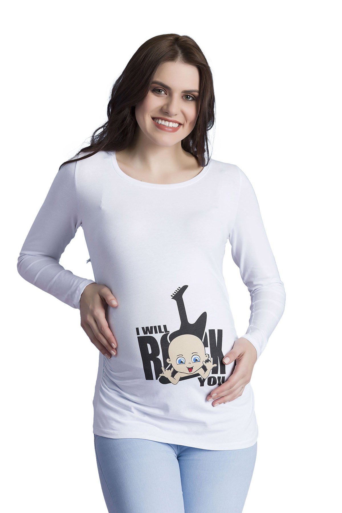 M.M.C. Umstandsshirt I Will Rock You mit Motiv