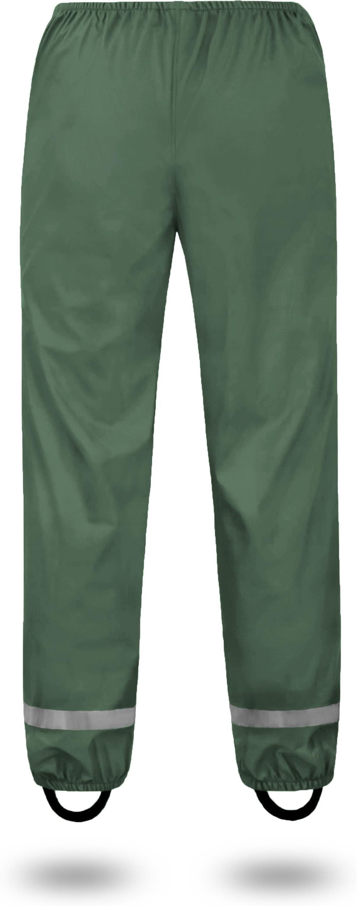 normani Regenhose Kinder Regenhose York Jungen und Mädchen - Wind- und wasserdichte Regenhose mit Reflektoren