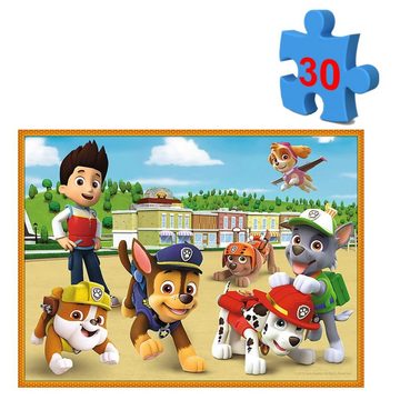 PAW PATROL Puzzle Memo und Puzzle Box 30 & 48 Teile Paw Patrol Memo Spiel & Puzzle, 48 Puzzleteile