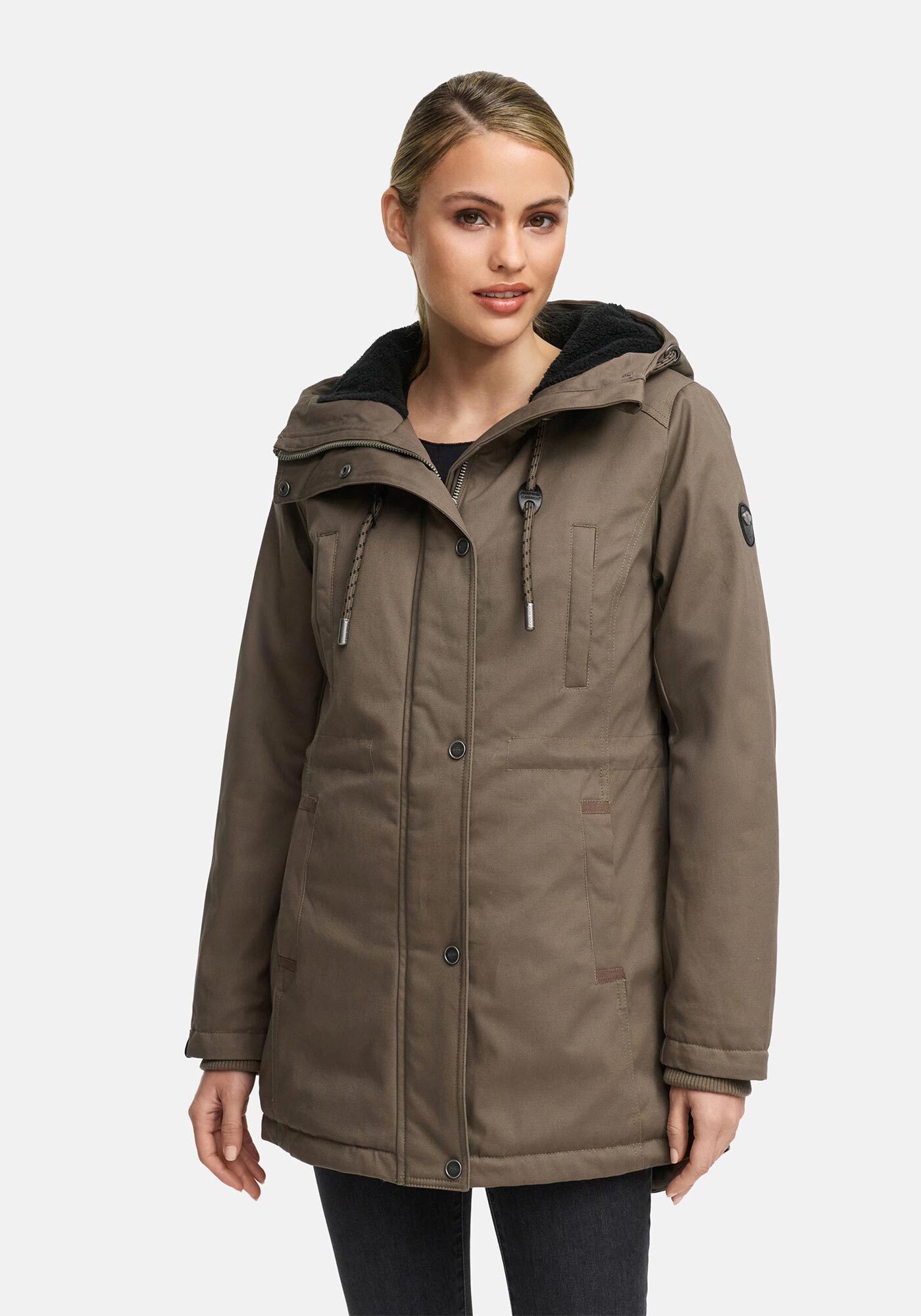 Navahoo Winterjacke Winterfunke Designer Winterjacke mit Teddyfell gefütter günstig online kaufen