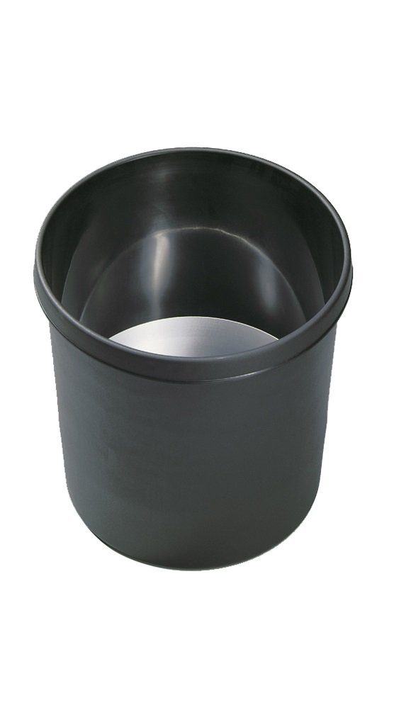 Steelboxx Papierkorb Sicherheitspapierkorb, 18 L schwarz, Aluminium Eiinsatz mm, entflammbar nicht x schwer brennbarem 310 aus mit 295