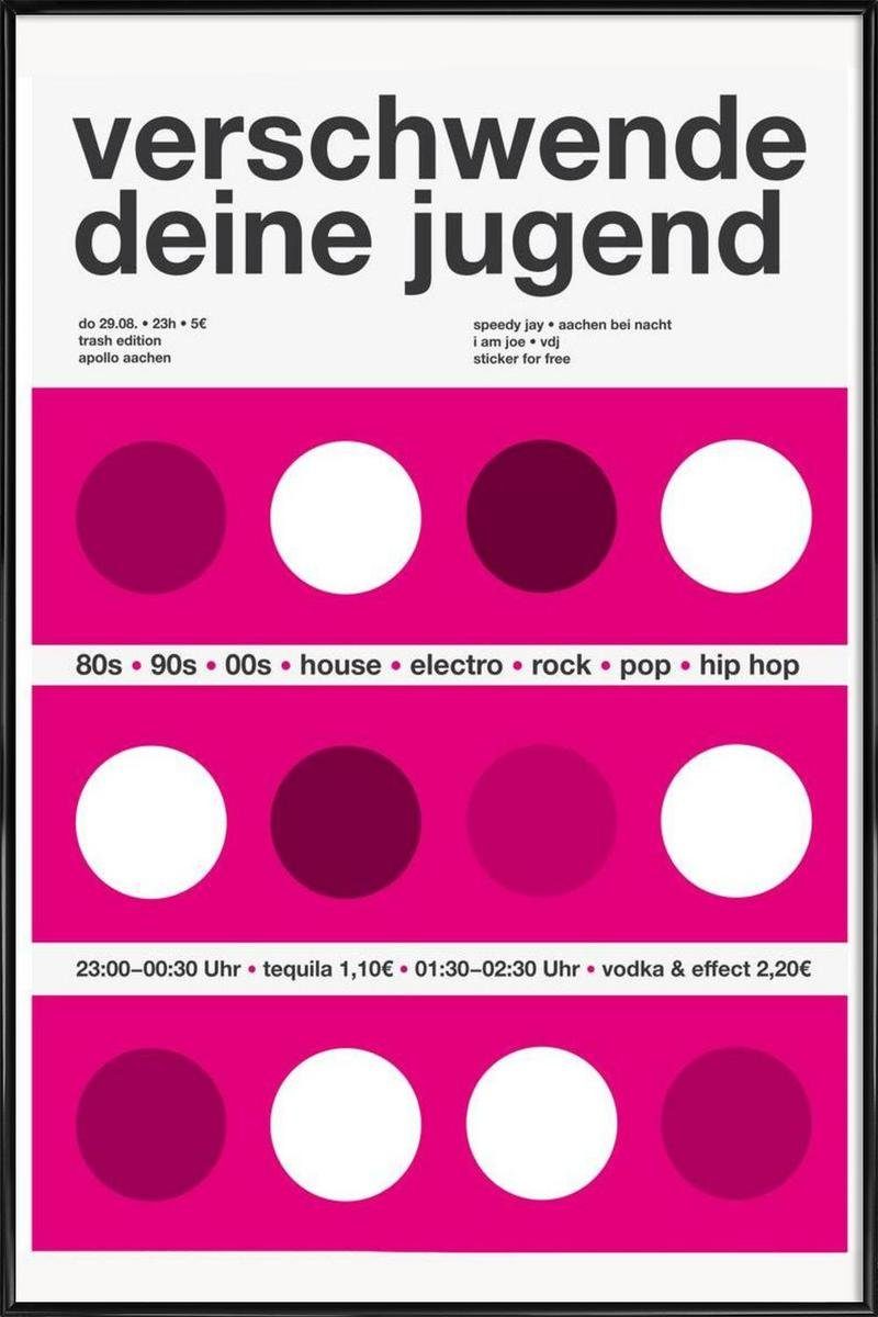 Kochs Rand cm breiten, weißen Black St), 1 Poster Fine-Art-Print Stephan einem mit Poster Kunststoffrahmen, in Juniqe mit (1 Galeriequalität
