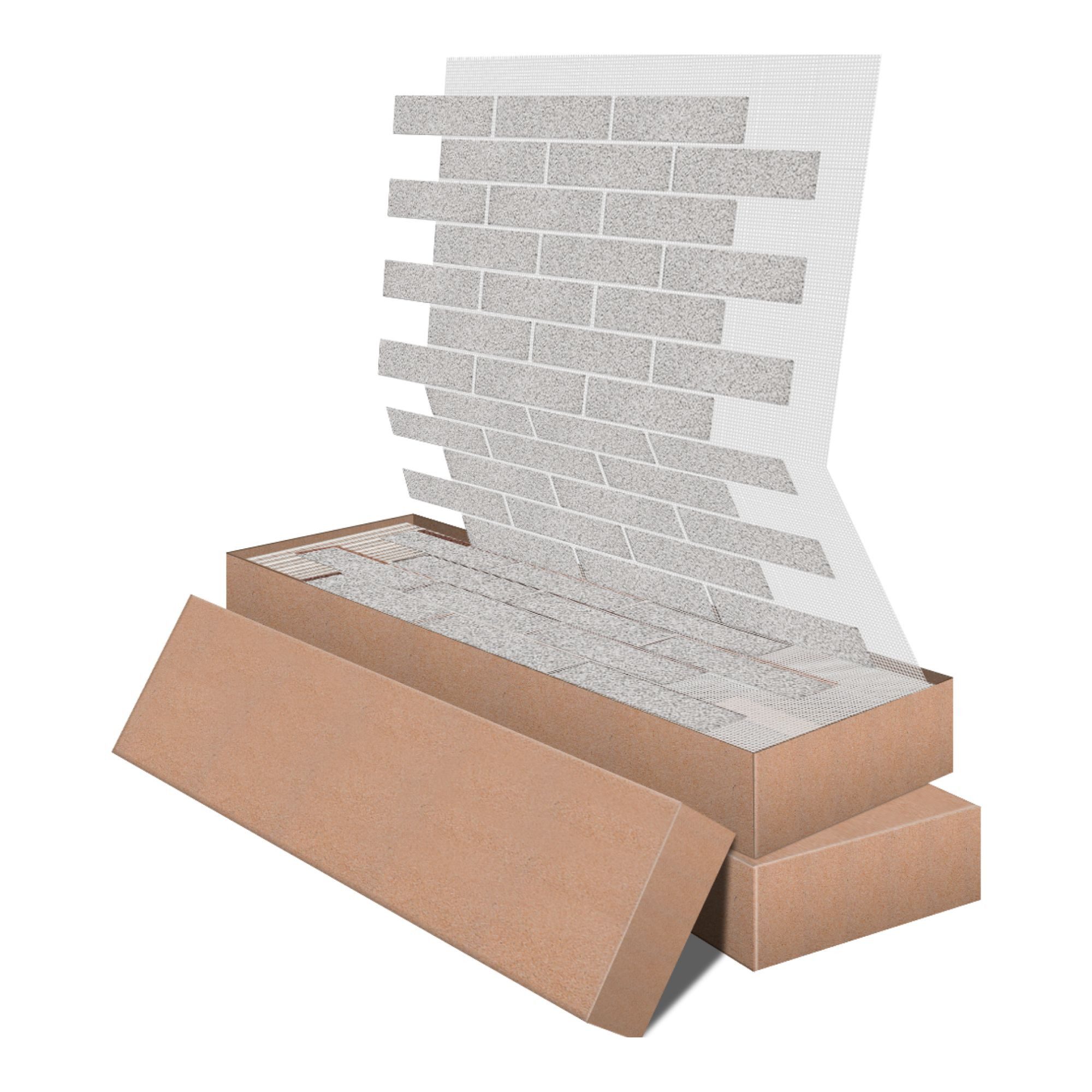 STM Company Verkleidungspaneel AMK Wand- und Fassadenpaneele in Klinkeroptik, 9 qm, (Packung, 10-tlg., 9 m) Flexibel, UV- & frostbeständig