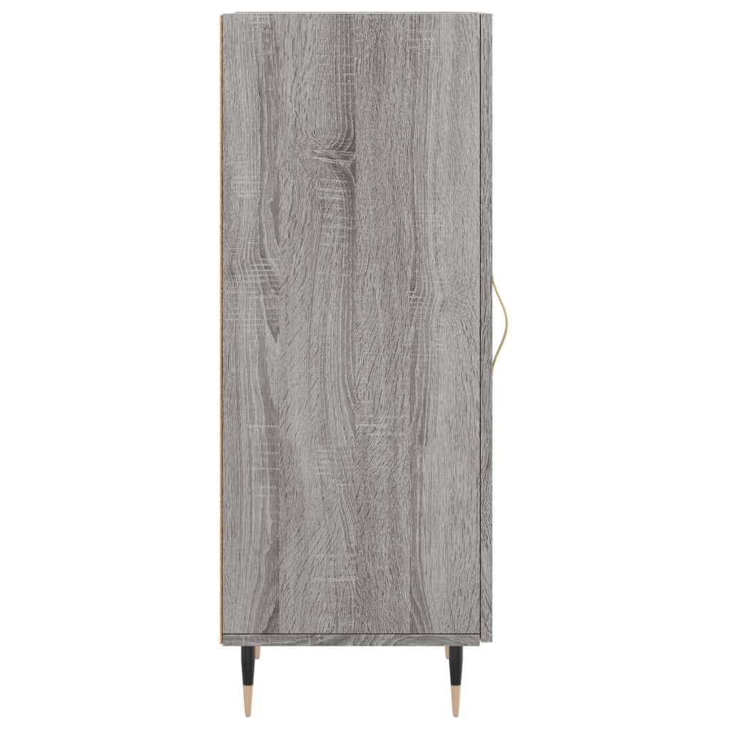 vidaXL Sideboard Sideboard Grau Sonoma (1 34,5x34x90 St) cm Holzwerkstoff