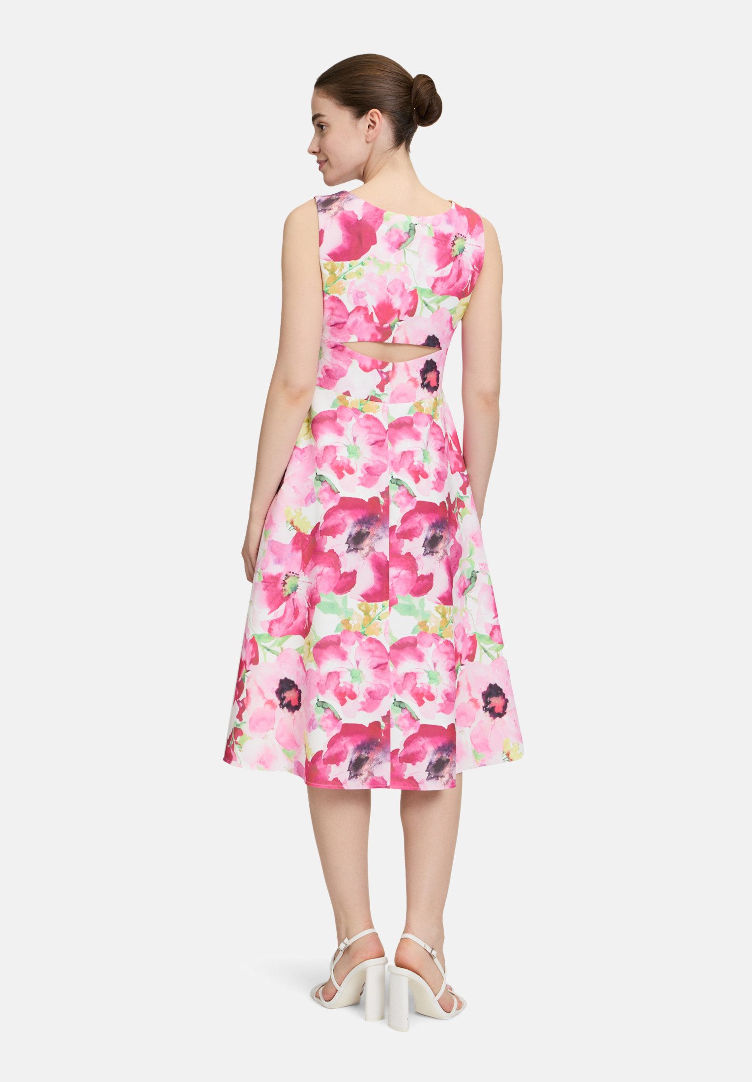 Vera Mont Cocktailkleid Damen mit Blumenprint Cut-Outs